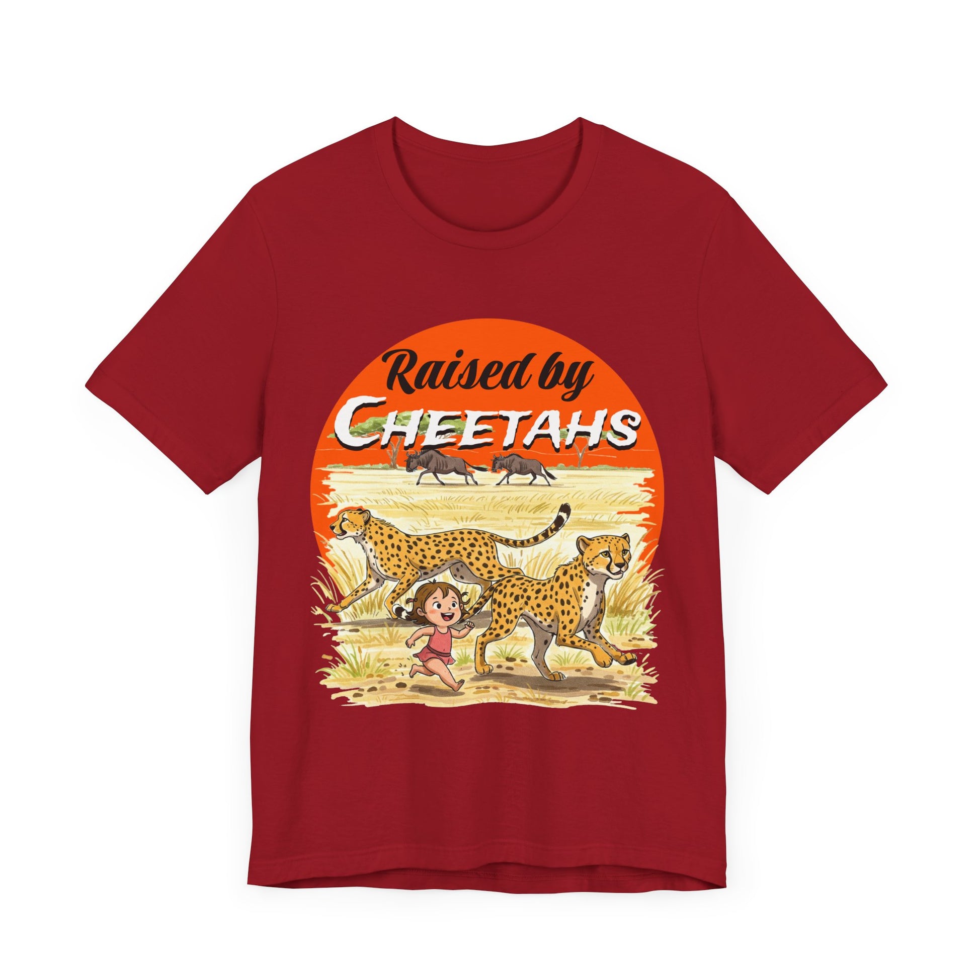 Funny Raised By Cheetahs Tee for Women- Nature and Wildlife Lovers - Schmartypants
