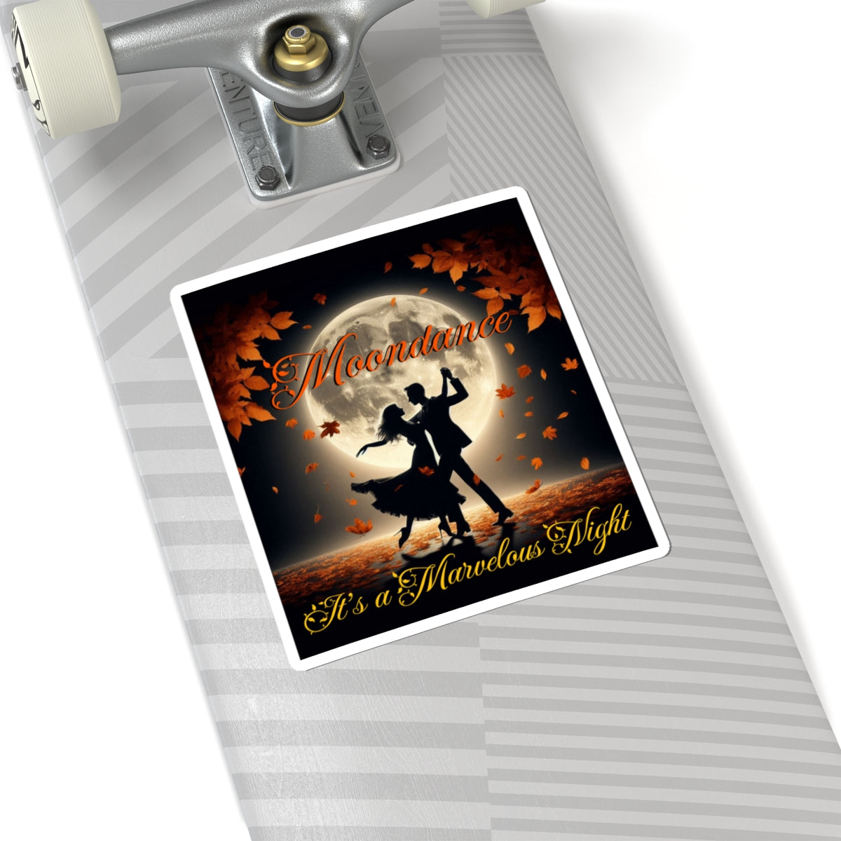 Moondance Kiss-Cut Stickers - Celebrate the Marvelous Night - Van Morrison and Music Fans - Schmartypants