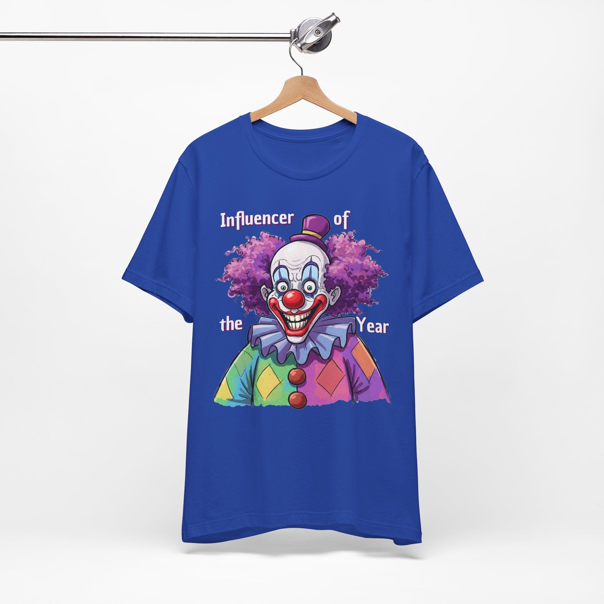 Influencer of the Year Clown T-Shirt - Funny Unisex Jersey Tee - Schmartypants