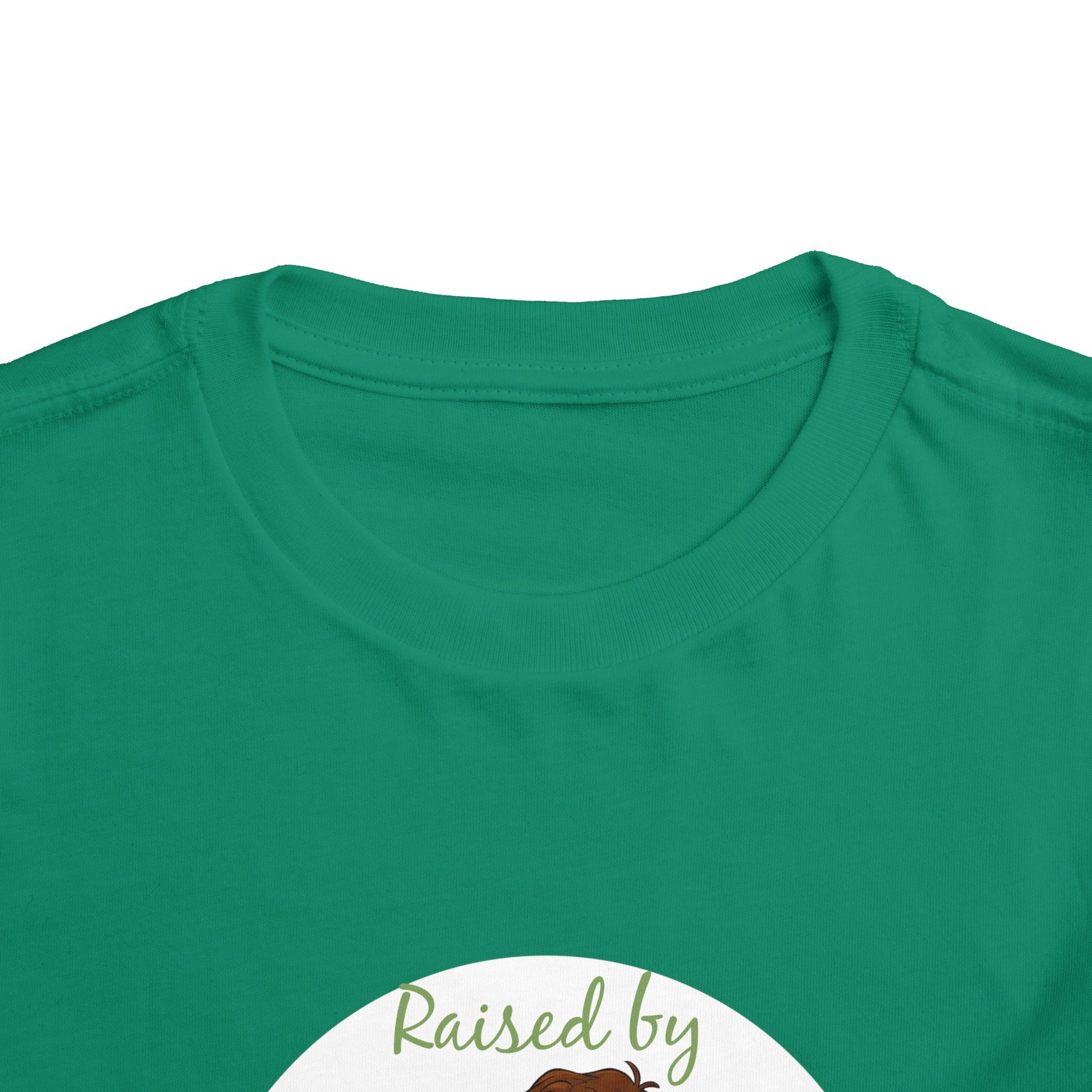 Funny Adorable 'Raised by Meerkats' Toddler Short Sleeve Tee - Cute Animal Tee for Kids Who Love Meerkats - Schmartypants