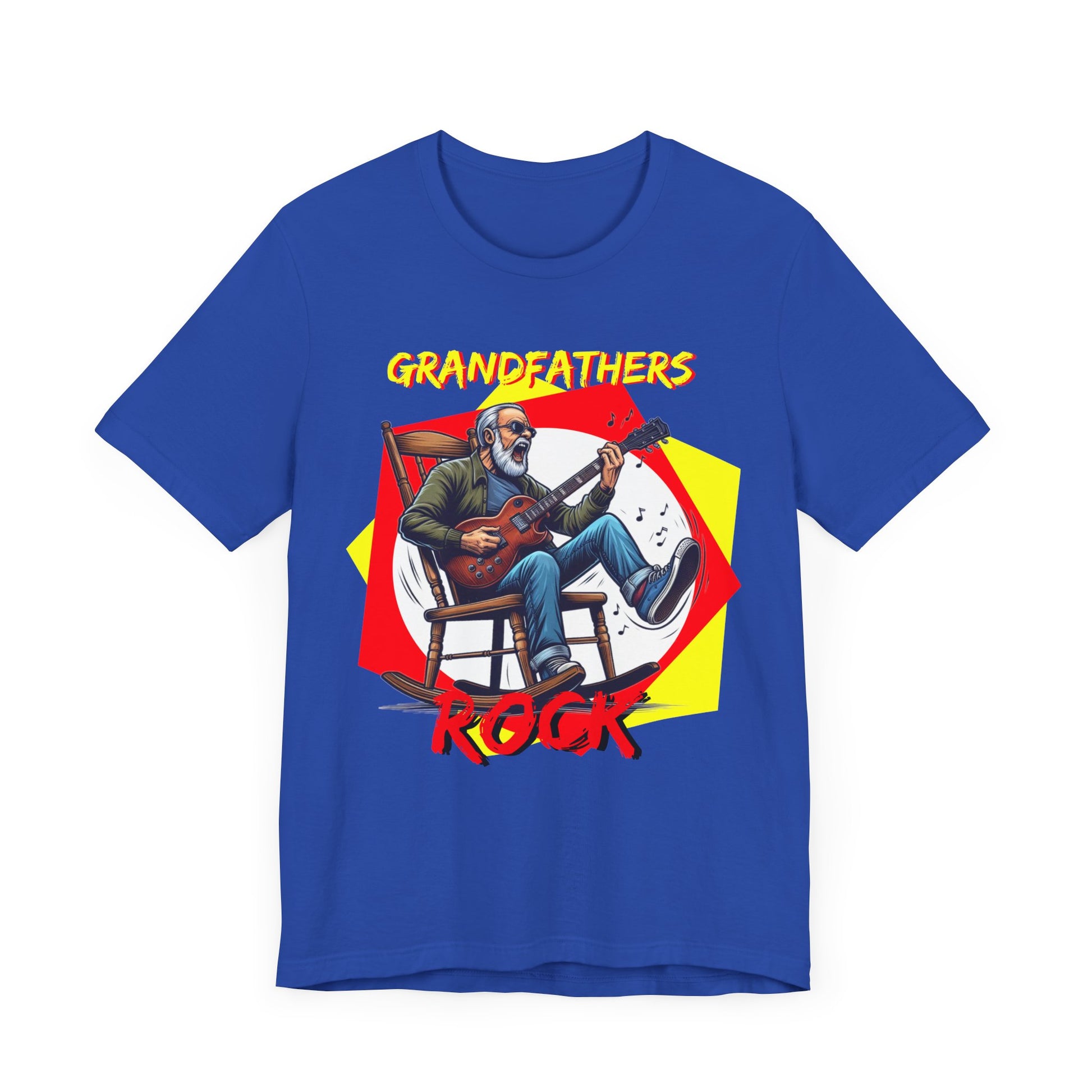 Grandfathers Rock Unisex Tee | Funny, Cool Graphic T-Shirt for Music Lovers, Birthdays, Father's Day - Schmartypants