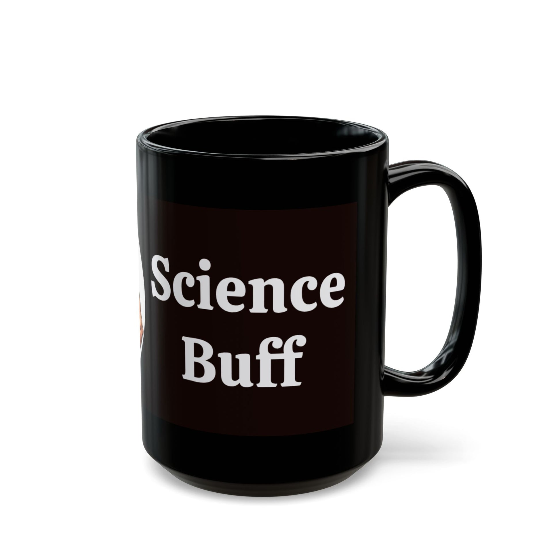 Black 'Science Buff' Mug - Funny Gift for Science Lovers, Physics Students, Einstein, Coffee Lover Mug, Geeky Coffee Mug, Unique Science Mug, Ideal for Birthdays - Schmartypants