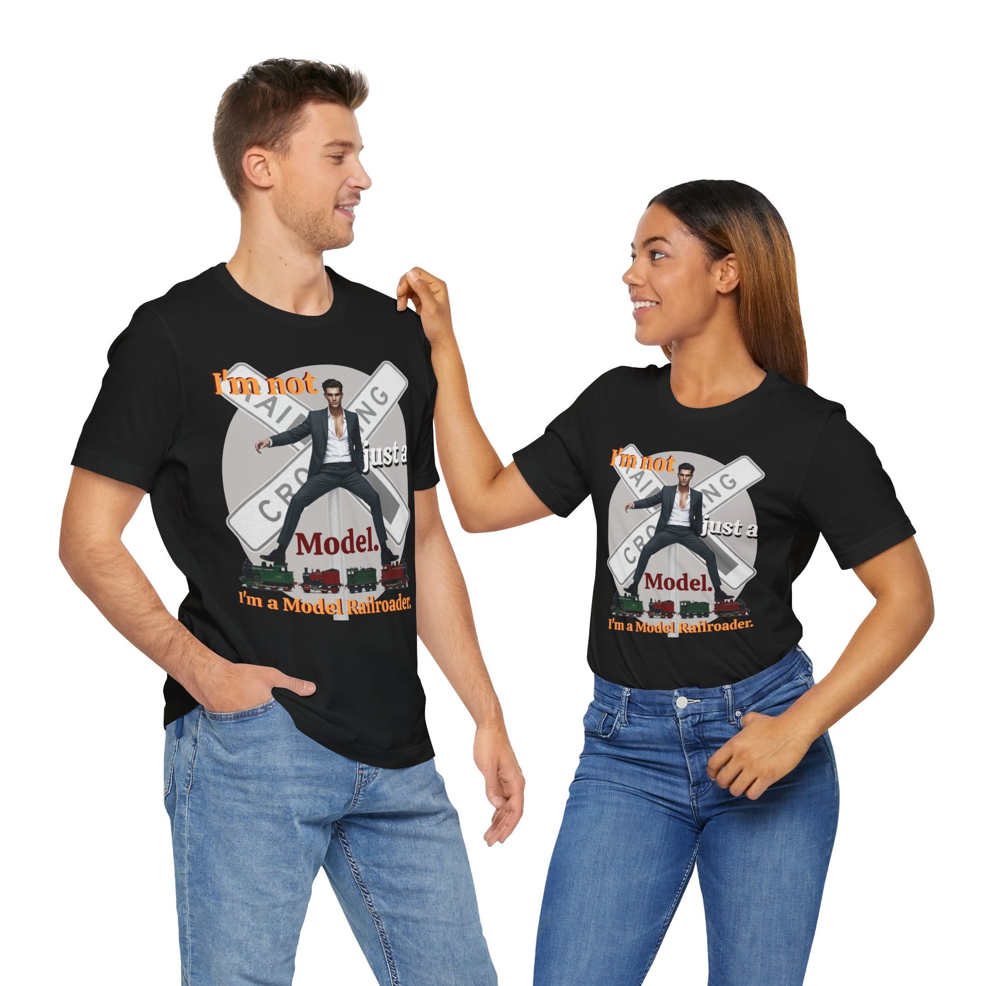 Funny Model Railroader Tee - Perfect Gift for Train Enthusiasts - Schmartypants