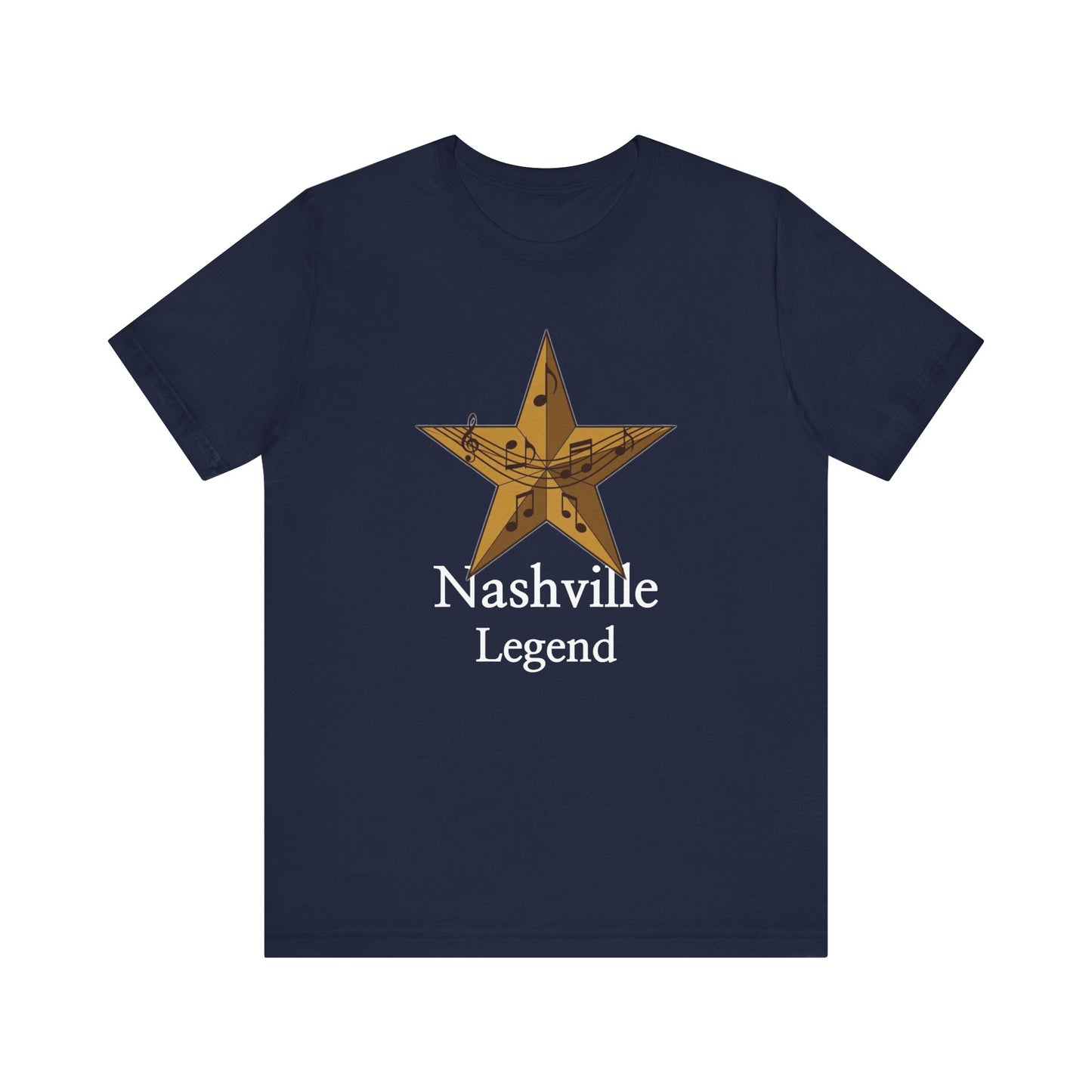Nashville Legend Tee, Unisex Jersey T-Shirt, Country Music Apparel, Gift for Musicians, Nashville Souvenir, Western Style Clothing