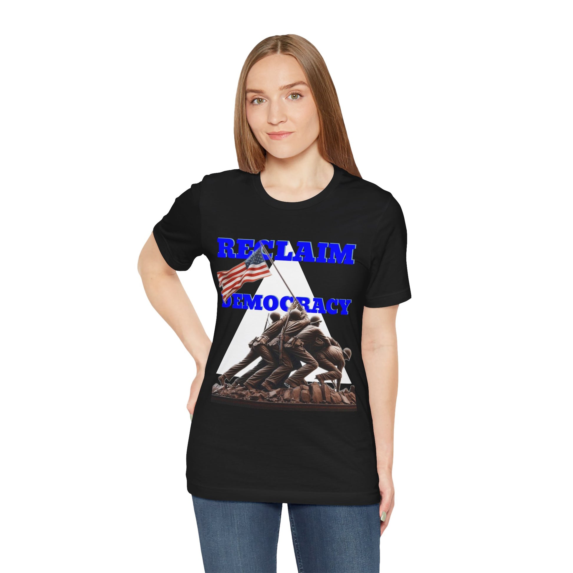 Reclaim Democracy Unisex Jersey Tee - Soft Cotton Activist Shirt - Protest Wear - Schmartypants