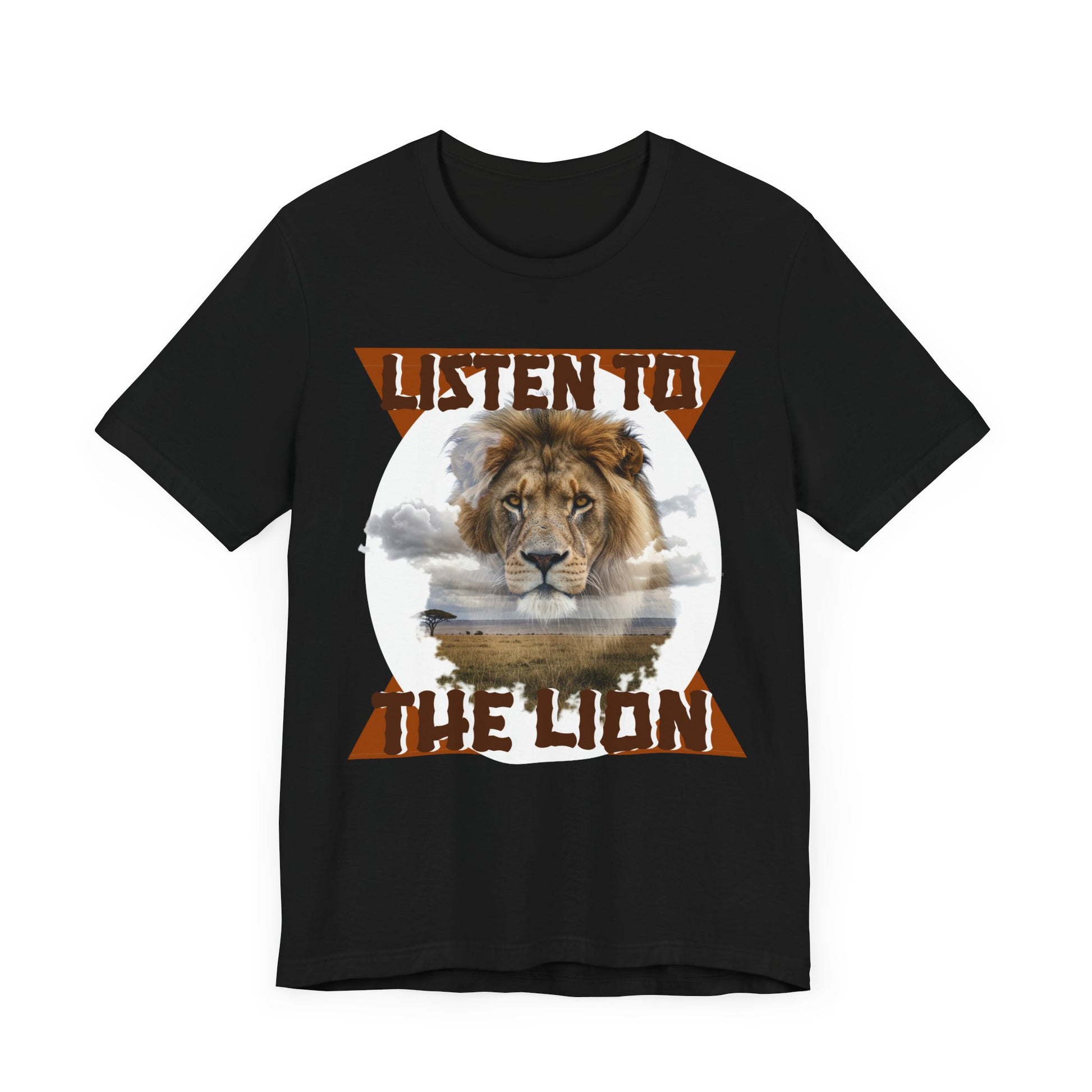 Listen to the Lion Unisex Tee, Casual T-Shirt, Wildlife Lover Gift, Nature Enthusiast Apparel, Birthday Present, Adventure Wear, Van Morrison Fans - Schmartypants