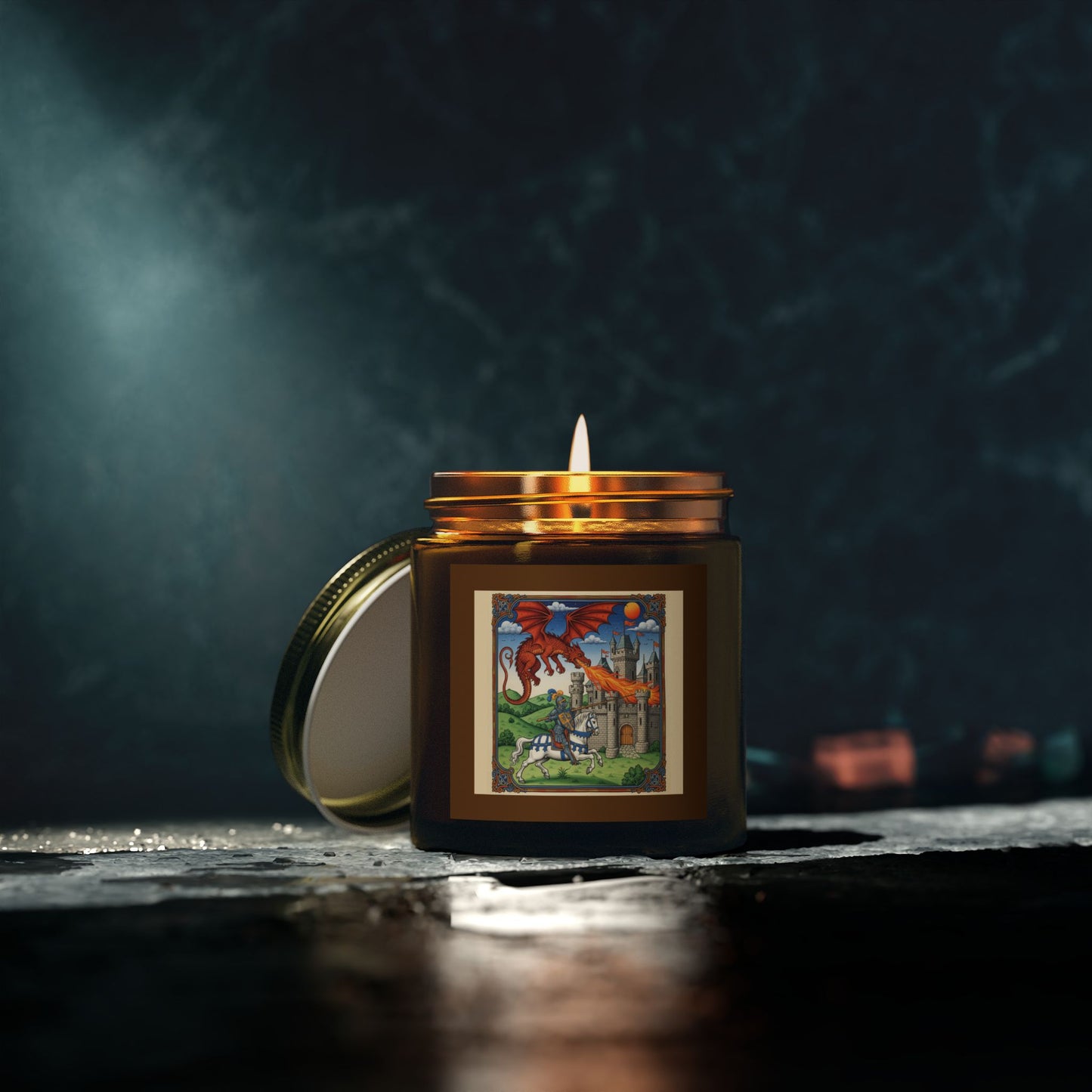 Whimsical Dragon Scented Candle - Coconut Apricot Wax | Home Decor, Gift for Dragon Lovers, Cozy Ambiance, Relaxation Essential, [...]