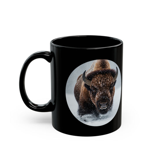 My Spirit Animal Bison Mug - Black 11oz & 15oz - Perfect Gift for Nature Lovers - Native American Gift - Buffalo Lovers - Schmartypants