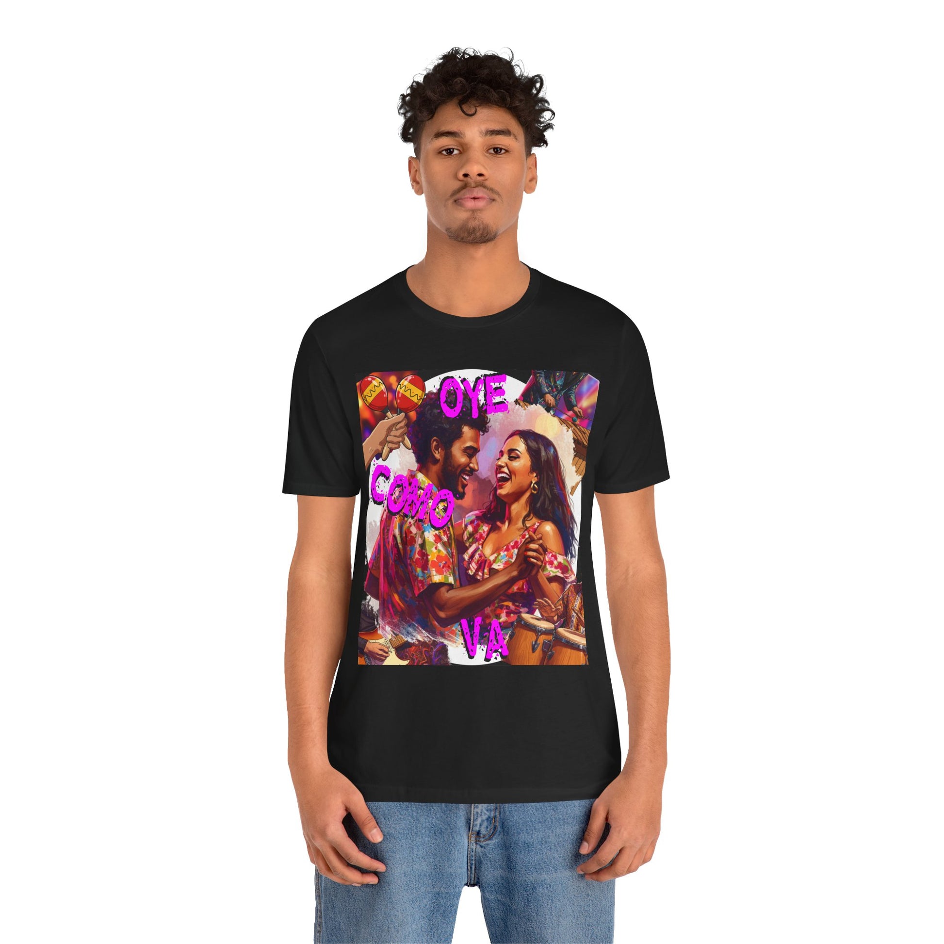'Oye Como Va' Santana Inspired Tee for fans of Classic Rock and Latin Music - Schmartypants