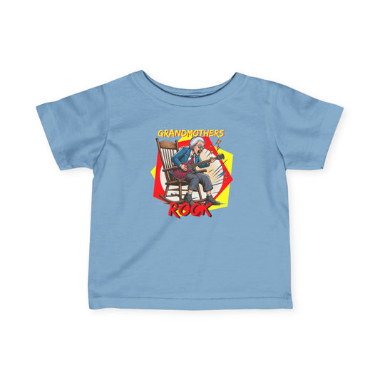 'Grandmothers Rock' Infant Tee - Funny Shirt that Appreciates the Grandmother in Our Lives - Schmartypants