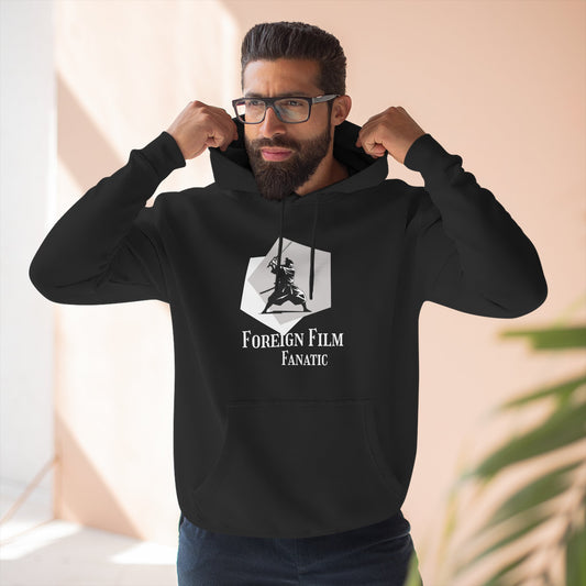 Foreign Film Fanatic Hoodie | Double Sided Graphics, Cozy Movie Lover's Sweatshirt | Perfect Gift for Cinema Buffs