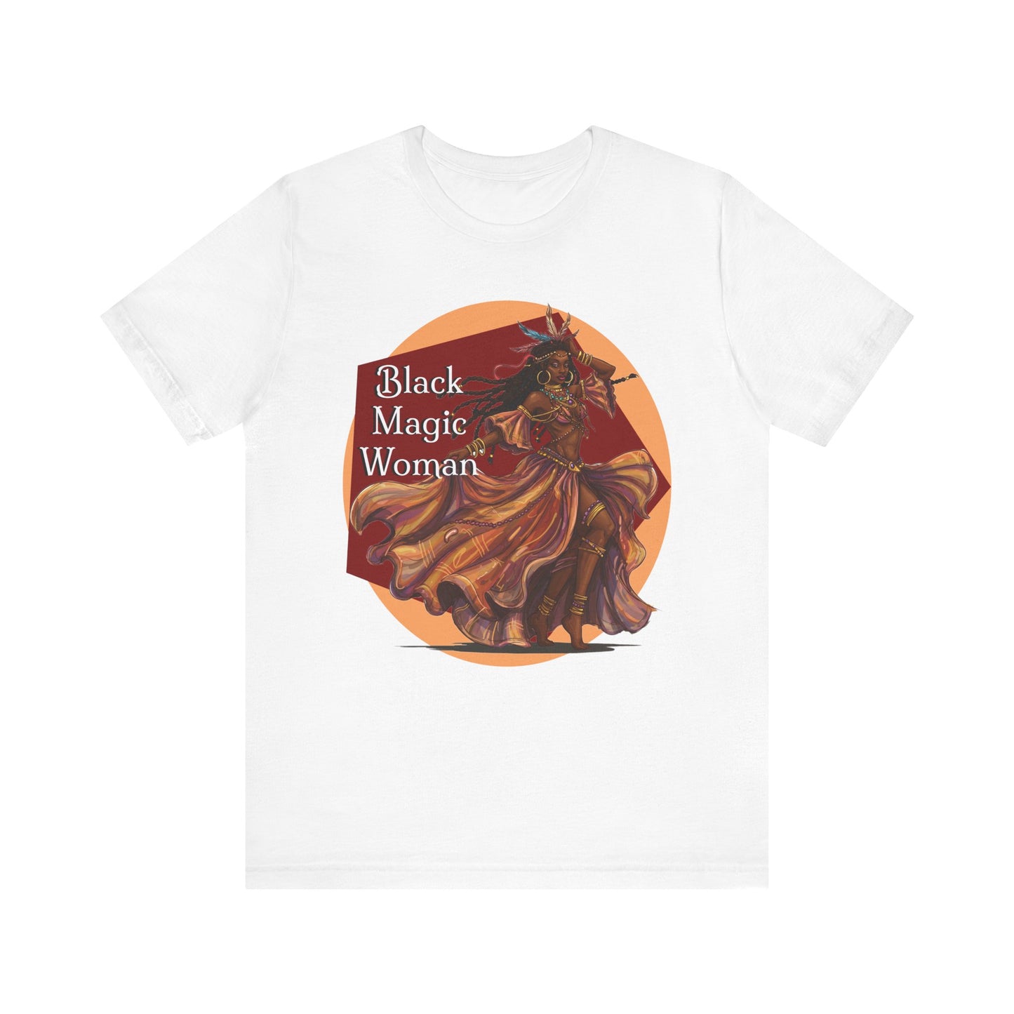 'Black Magic Woman' Tee, Witchy Apparel, Boho T-Shirt, Festival Outfit, Classic Rock Fans, Santana, Fleetwood Mac - Schmartypants