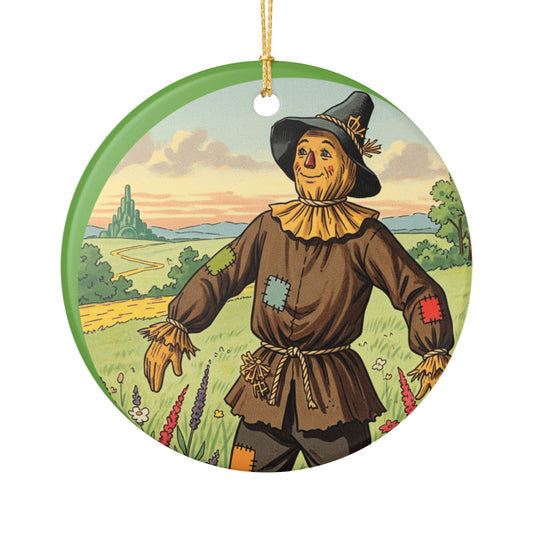 Ceramic Ornament, Wizard of Oz Scarecrow Christmas Tree Decoration, Vintage Holiday Ornament, Wizard of Oz Fan Gift, Christmas Tree Decor