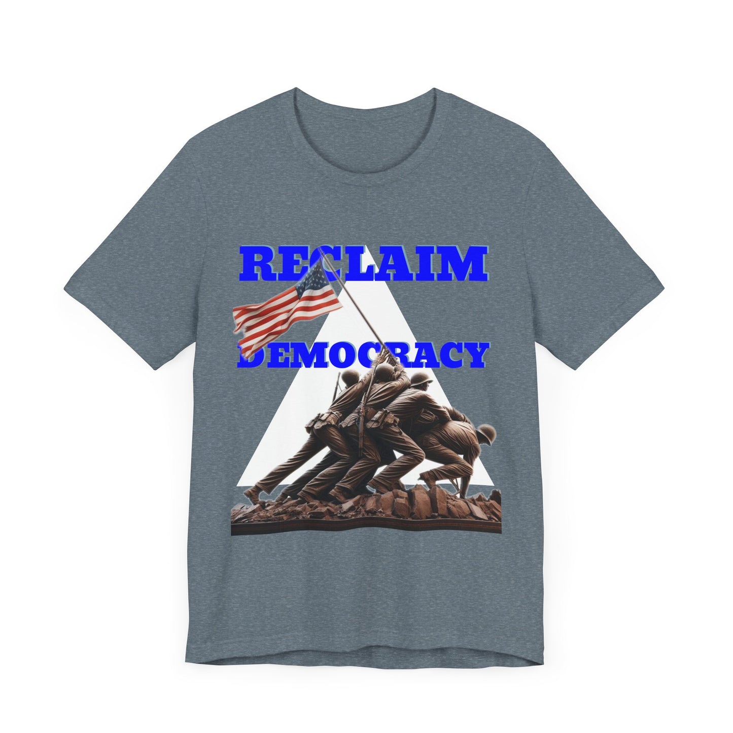 Reclaim Democracy Unisex Jersey Tee - Soft Cotton Activist Shirt - Protest Wear - Schmartypants