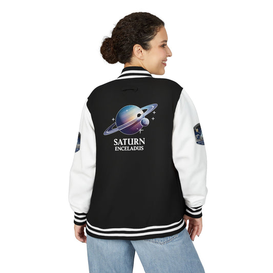 Letterman Jacket Enceladus Mission Commander Saturn Space Exploration Gift