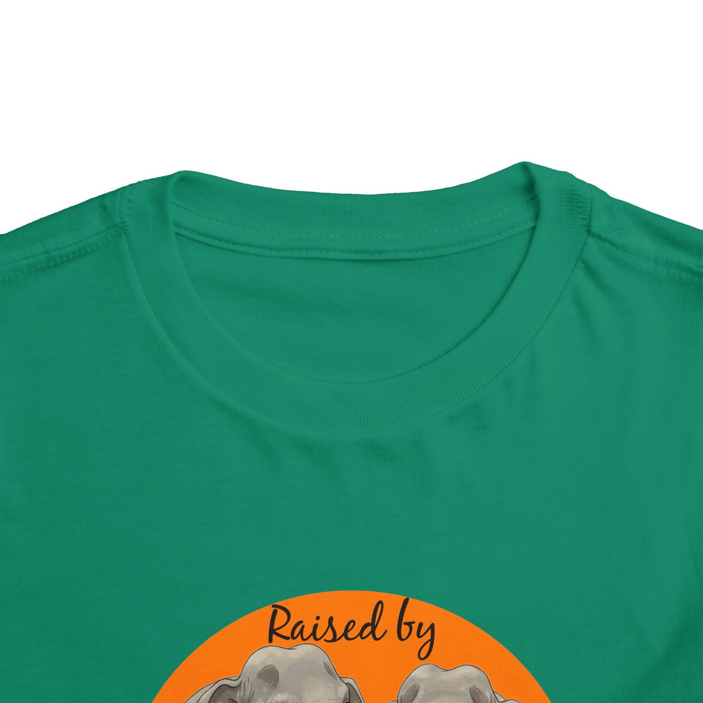 Raised by Elephants Toddler Tee – Adorable Hilarious Short Sleeve Shirt for Kids - Schmartypants