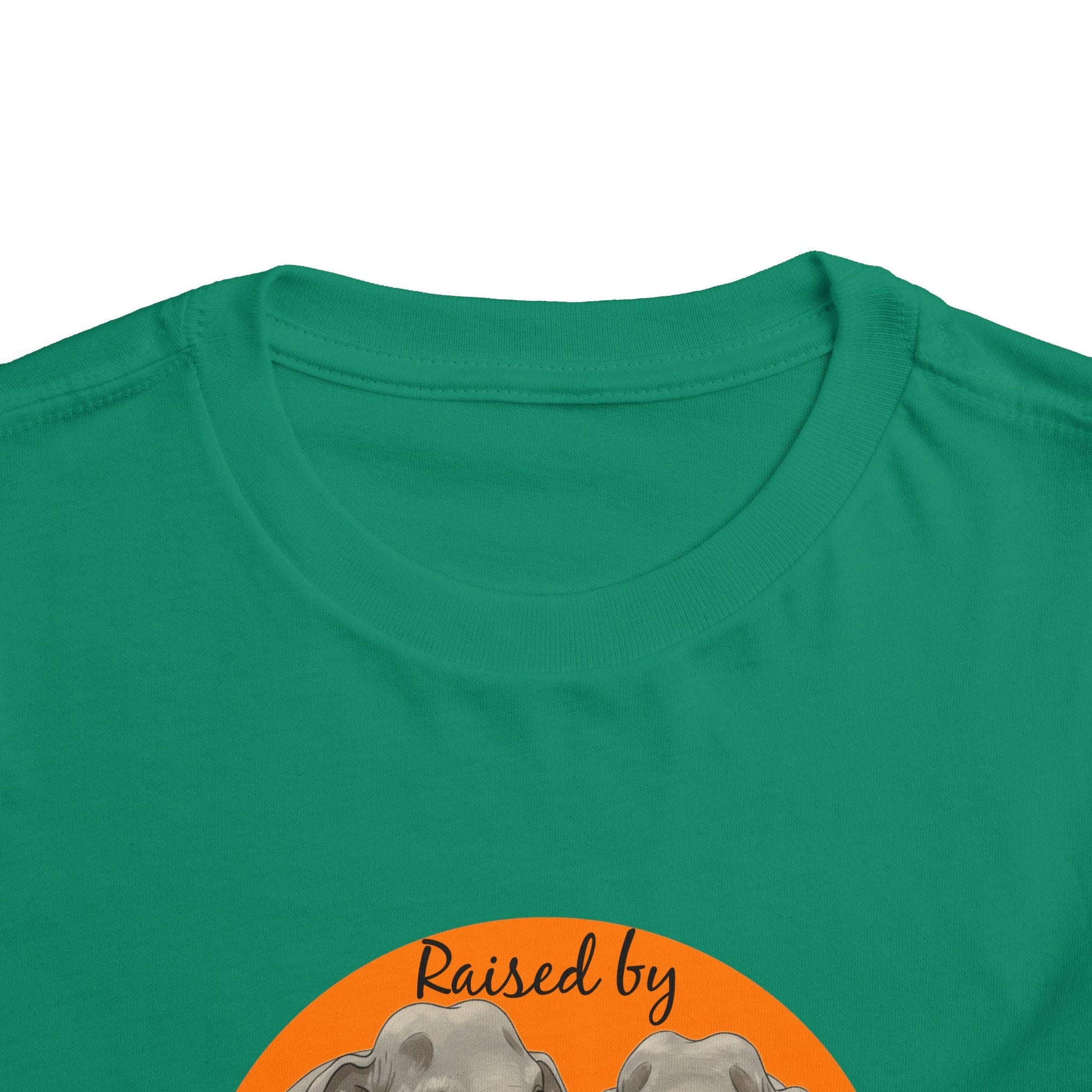 Raised by Elephants Toddler Tee – Adorable Hilarious Short Sleeve Shirt for Kids - Schmartypants