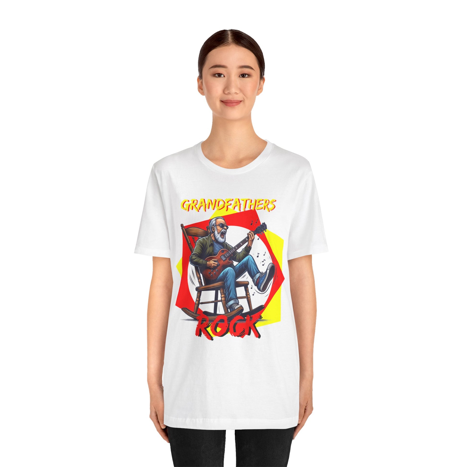 Grandfathers Rock Unisex Tee | Funny, Cool Graphic T-Shirt for Music Lovers, Birthdays, Father's Day - Schmartypants