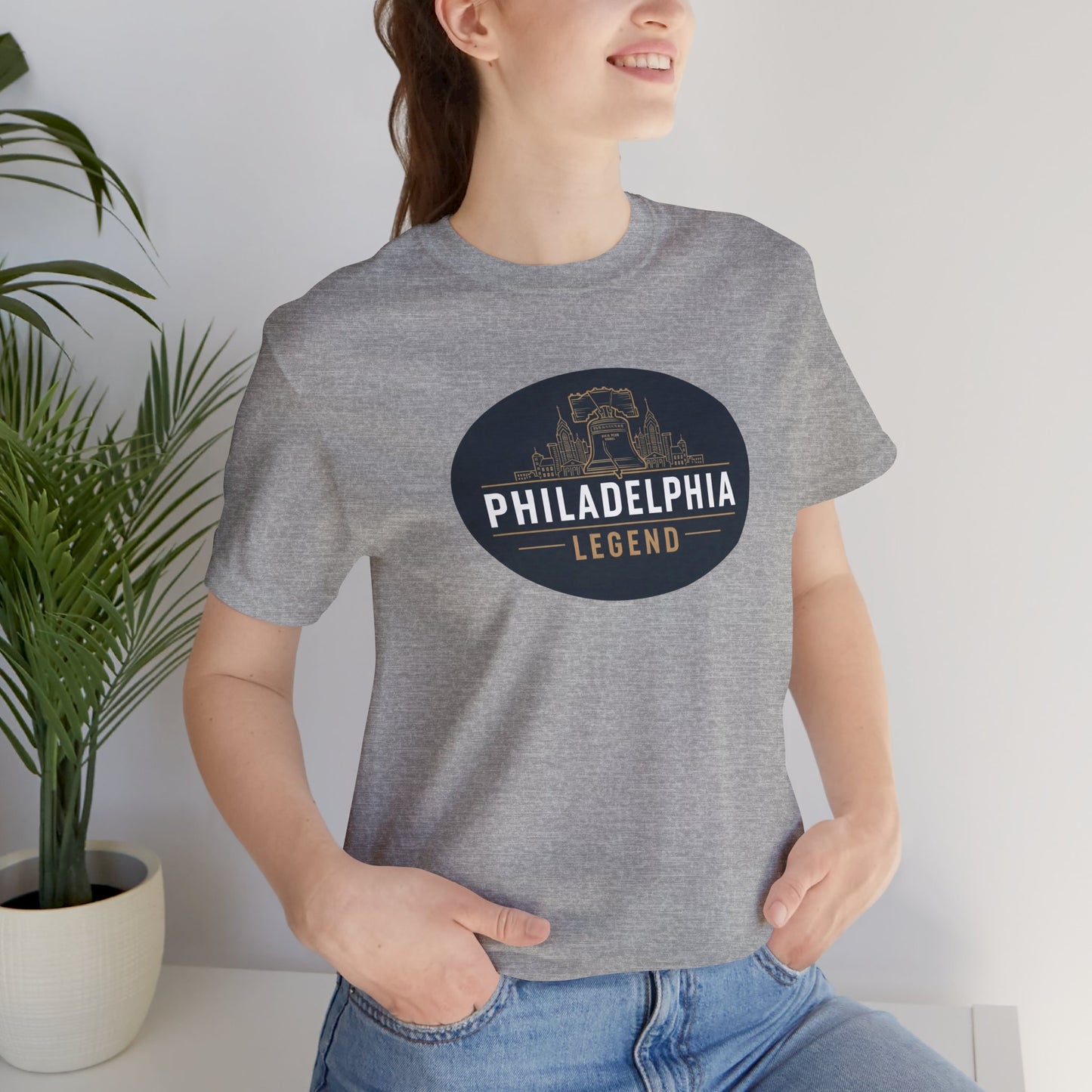Philadelphia Legend Unisex Jersey Short Sleeve Tee | Casual Fashion, Gift for Sports Fans, Birthday Present, Summer Wear, Philly Souvenir Tee