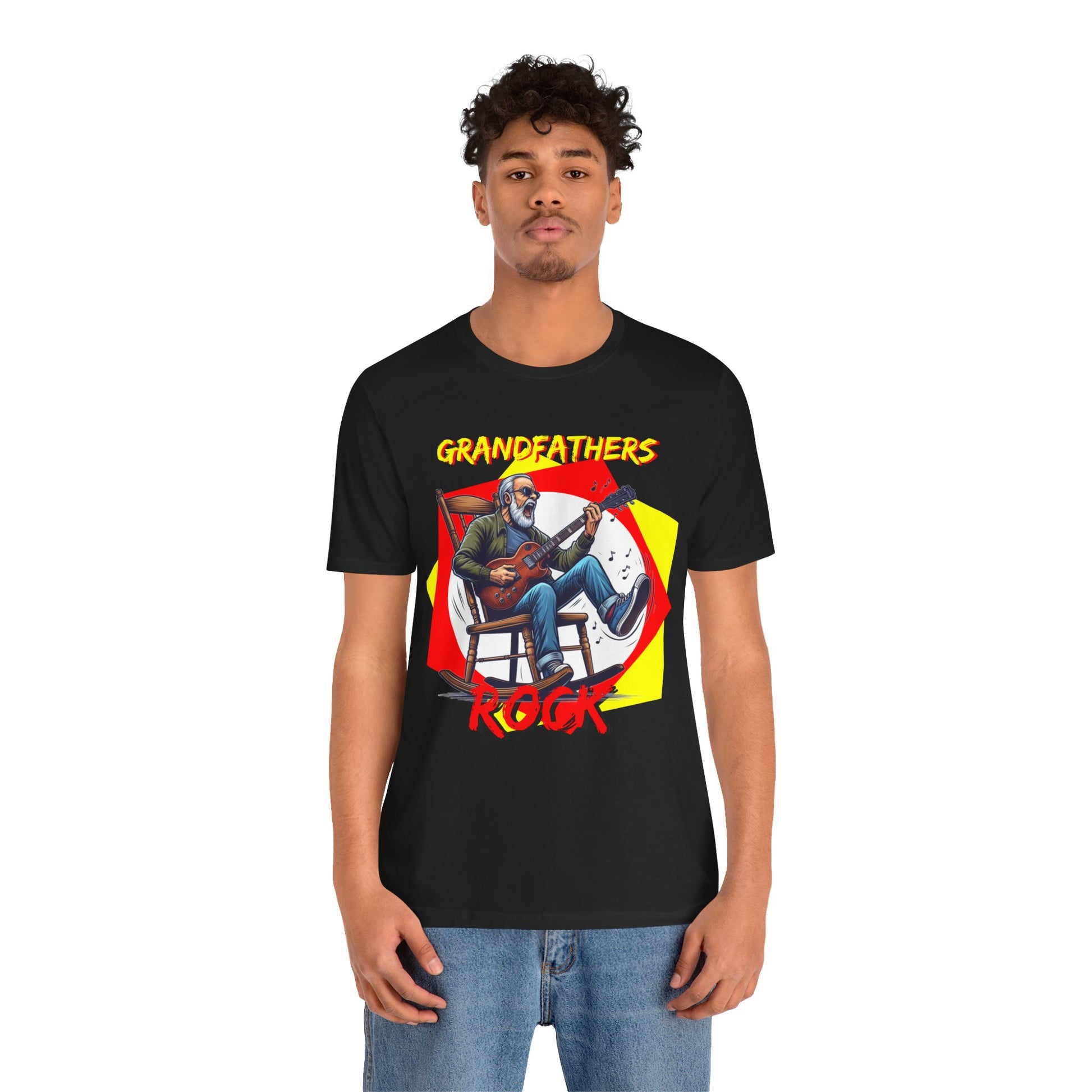 Grandfathers Rock Unisex Tee | Funny, Cool Graphic T-Shirt for Music Lovers, Birthdays, Father's Day - Schmartypants