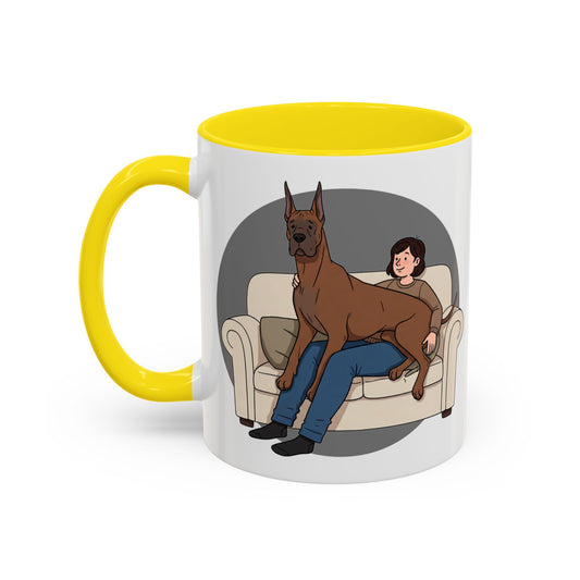Great Dane Lap Dog Coffee Mug - Funny Pet Lover Gift - Schmartypants