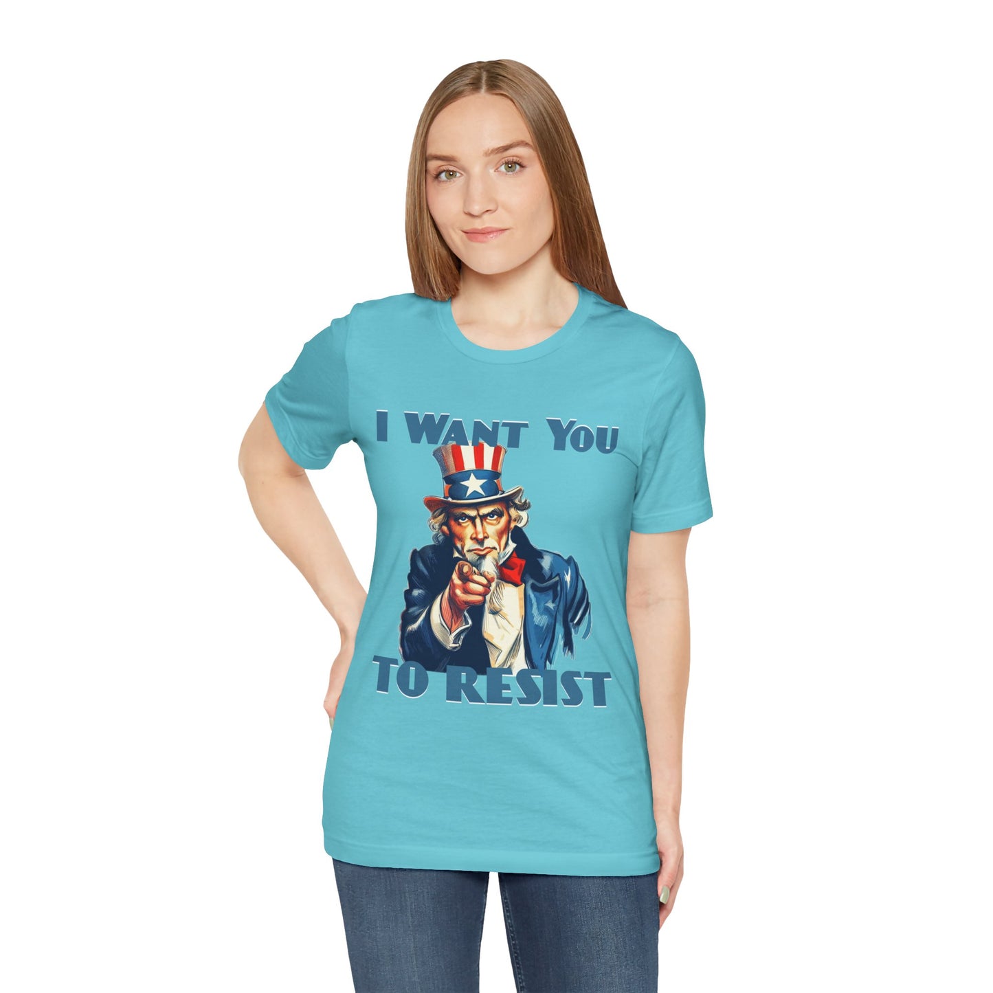Vintage Uncle Sam 'I Want You to Resist' Unisex Tee - Protest Wear - Clever Resist Tee - Schmartypants