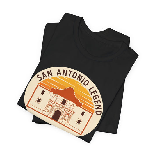 San Antonio Legend Tee, Vintage Style T-Shirt, Casual Wear, Souvenir Gift for Travelers, Summer Outing