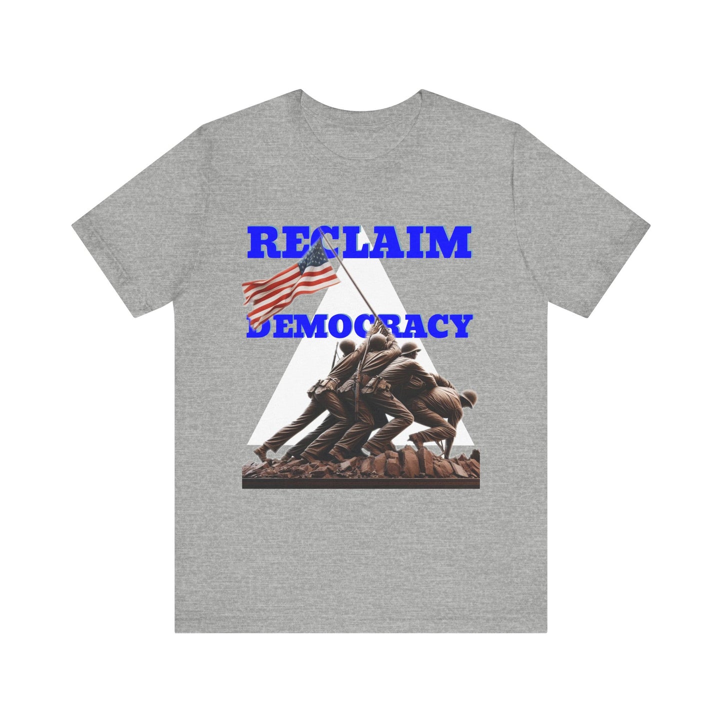 Reclaim Democracy Unisex Jersey Tee - Soft Cotton Activist Shirt - Protest Wear - Schmartypants