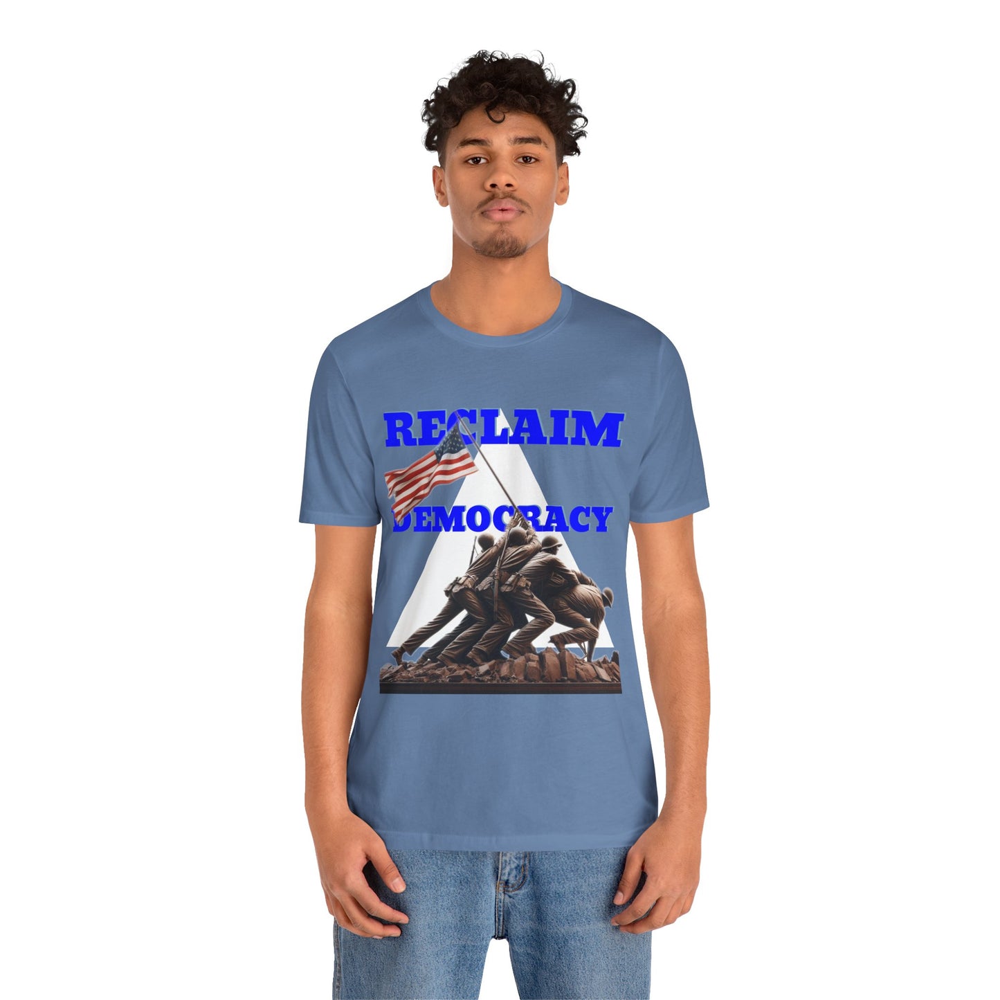 Reclaim Democracy Unisex Jersey Tee - Soft Cotton Activist Shirt - Protest Wear - Schmartypants