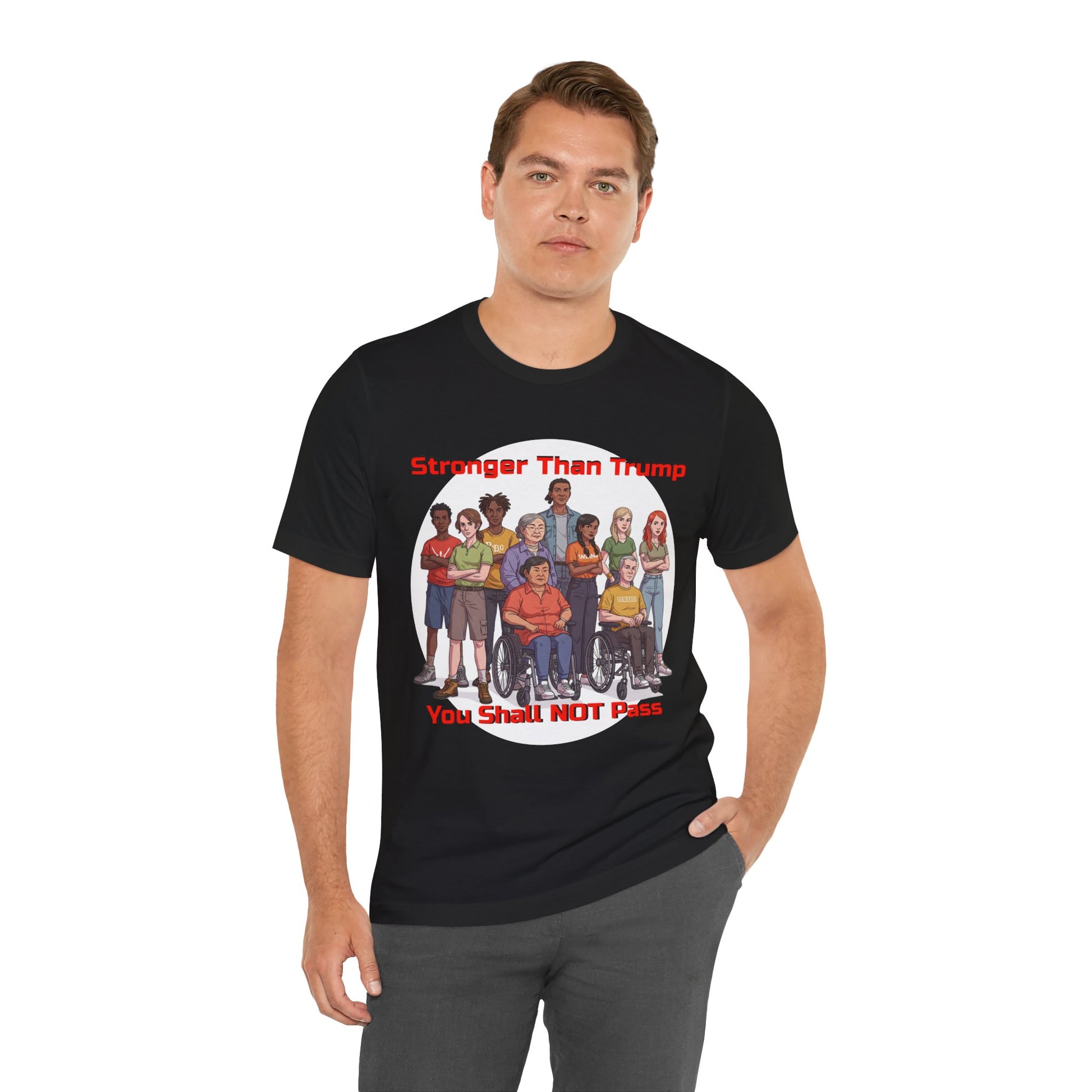 Stronger Than Trump Graphic Tee | Unisex Jersey Short Sleeve Shirt - Protest Tee - Activist Wear - Schmartypants
