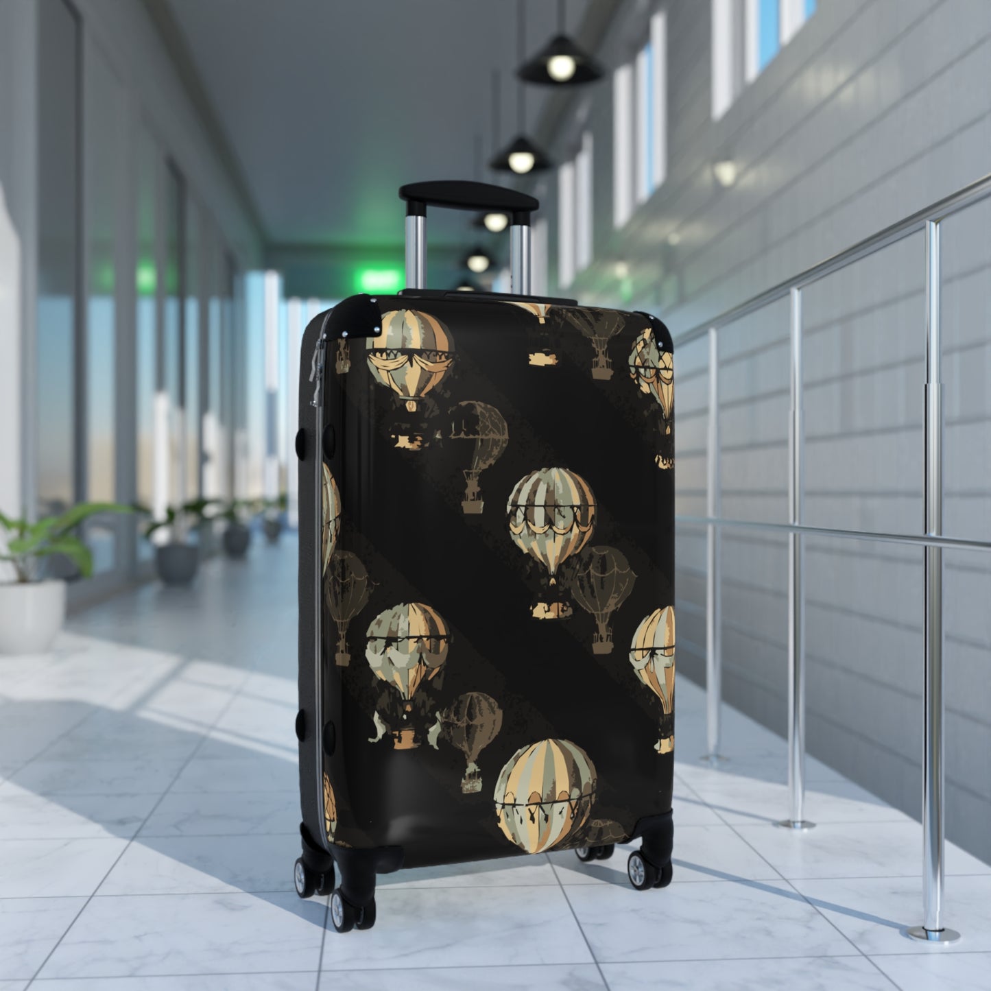 Vintage Hot Air Balloon Suitcase | Travel Luggage | Adventure Gift | Vacation Essentials | Stylish Travel Gear