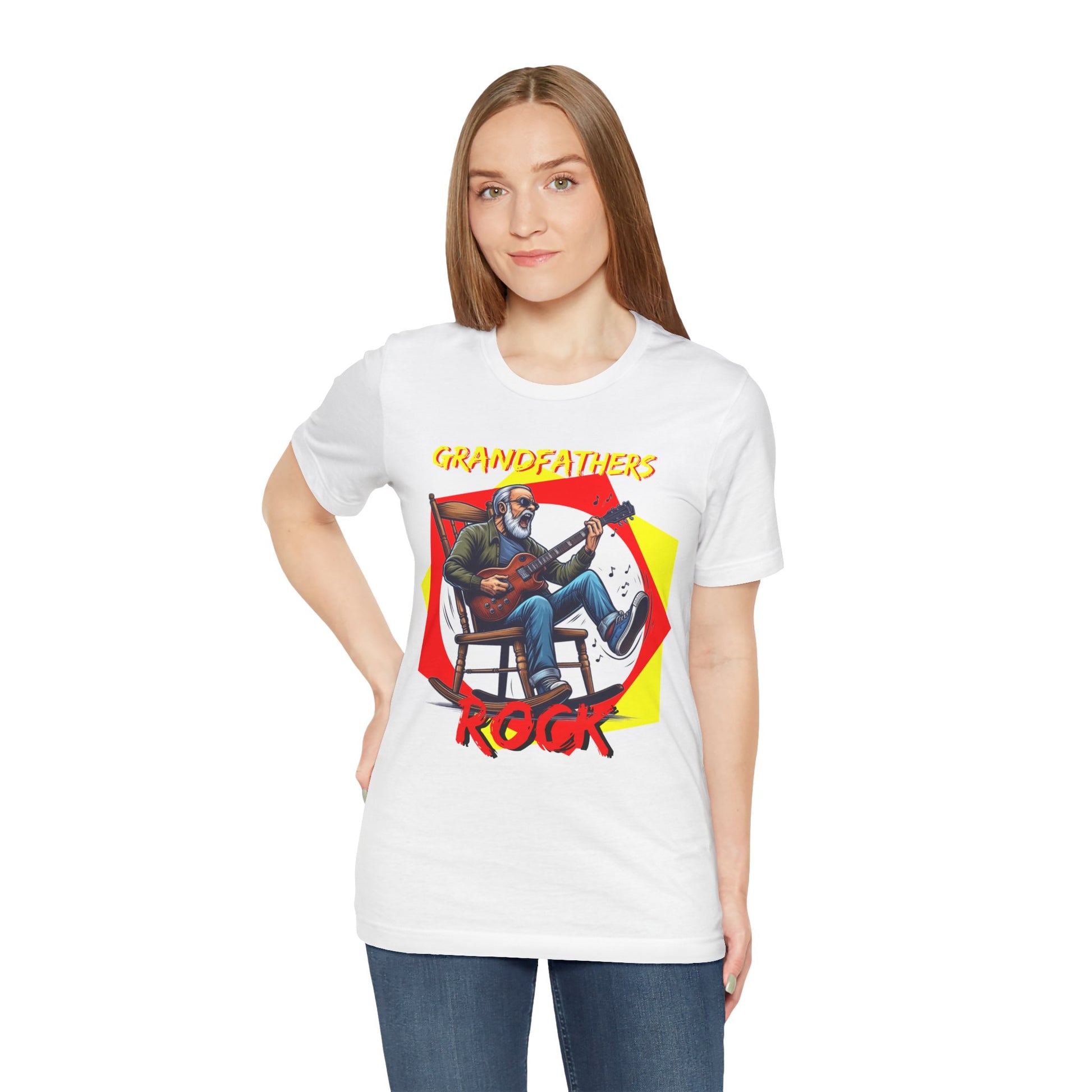 Grandfathers Rock Unisex Tee | Funny, Cool Graphic T-Shirt for Music Lovers, Birthdays, Father's Day - Schmartypants