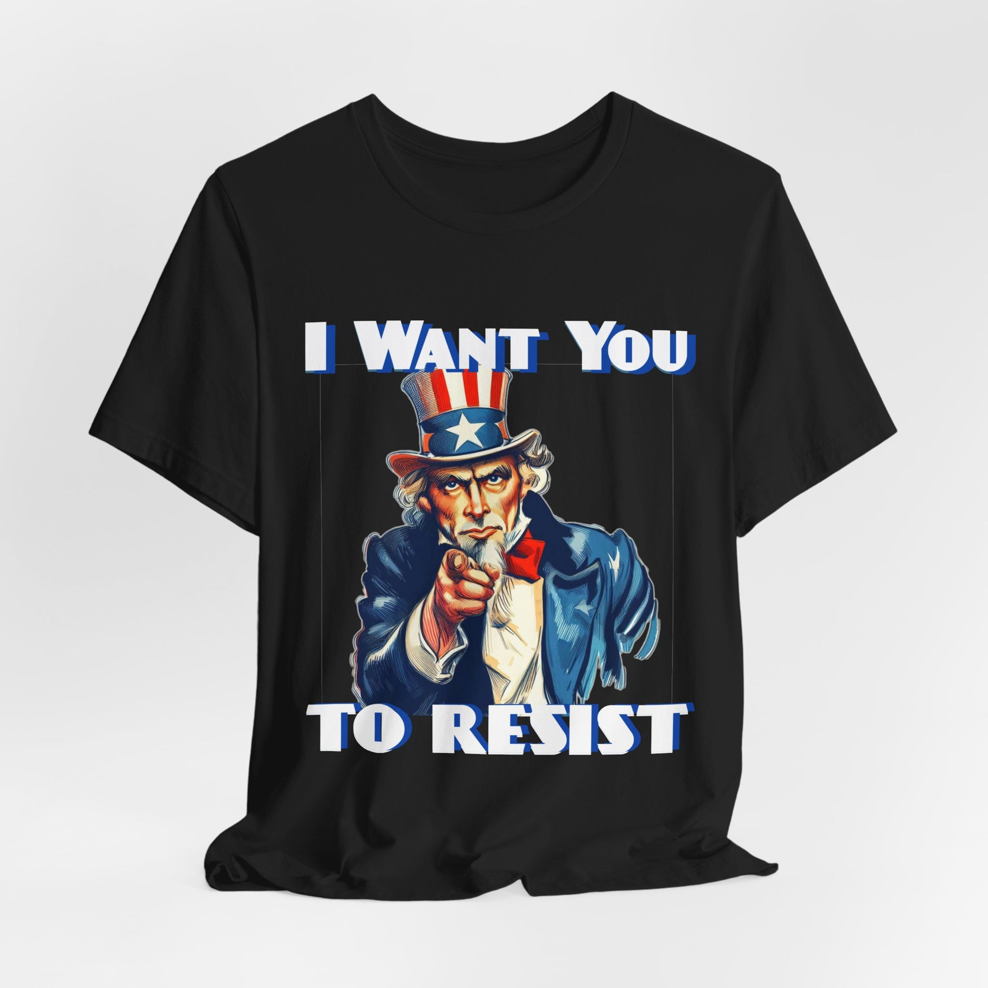 Vintage Uncle Sam 'I Want You to Resist' Unisex Tee - Protest Wear - Clever Resist Tee - Schmartypants
