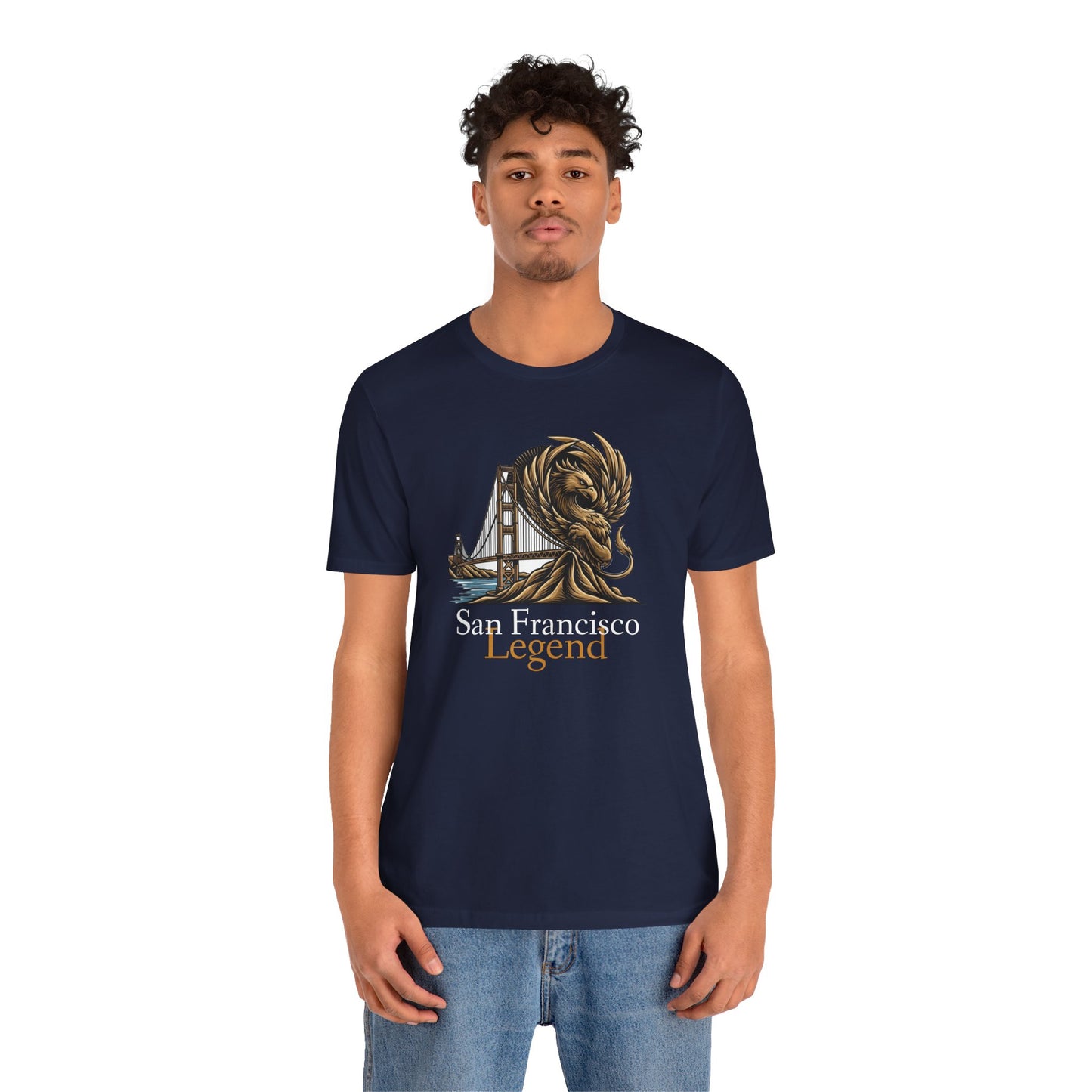 San Francisco Legend Tee - Unisex Jersey Short Sleeve T-Shirt, Gift for Tourists, Travel Souvenir, San Francisco Apparel, Urban Streetwear, SF Souvenir Tee