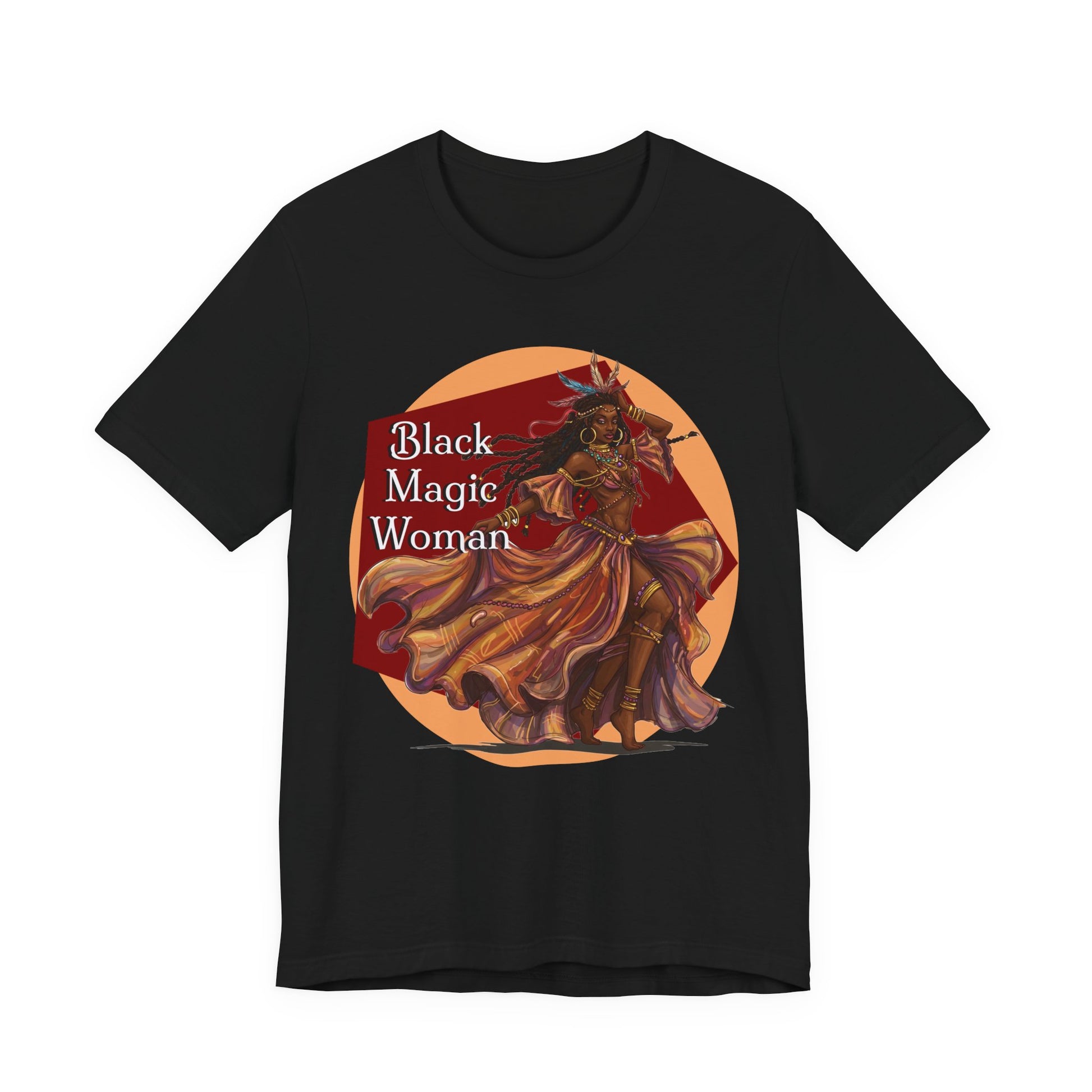 'Black Magic Woman' Tee, Witchy Apparel, Boho T-Shirt, Festival Outfit, Classic Rock Fans, Santana, Fleetwood Mac - Schmartypants