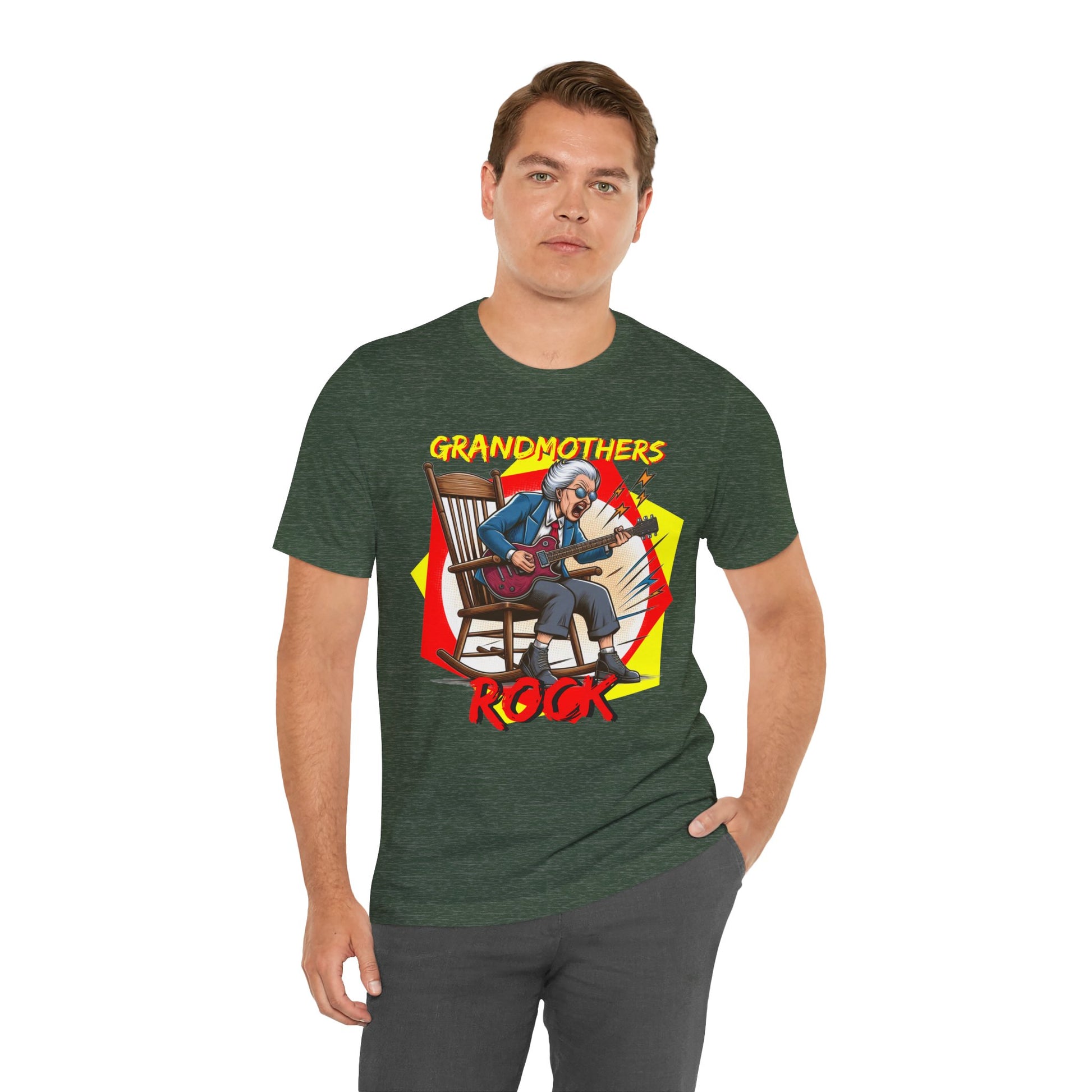 'Grandmothers Rock' Unisex Jersey Short Sleeve Tee - Funny Gift to Show Love for the Special Grandmother in Your Life - Schmartypants