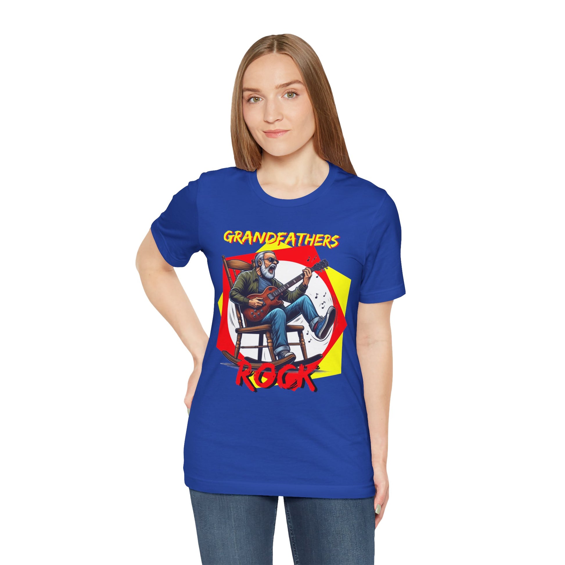 Grandfathers Rock Unisex Tee | Funny, Cool Graphic T-Shirt for Music Lovers, Birthdays, Father's Day - Schmartypants