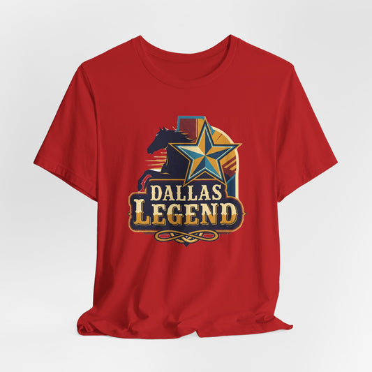 Dallas Legend Unisex Jersey Tee - Casual Style, Gift for Sports Fans, Comfort Wear, Game Day Apparel, Unique Shirt Design
