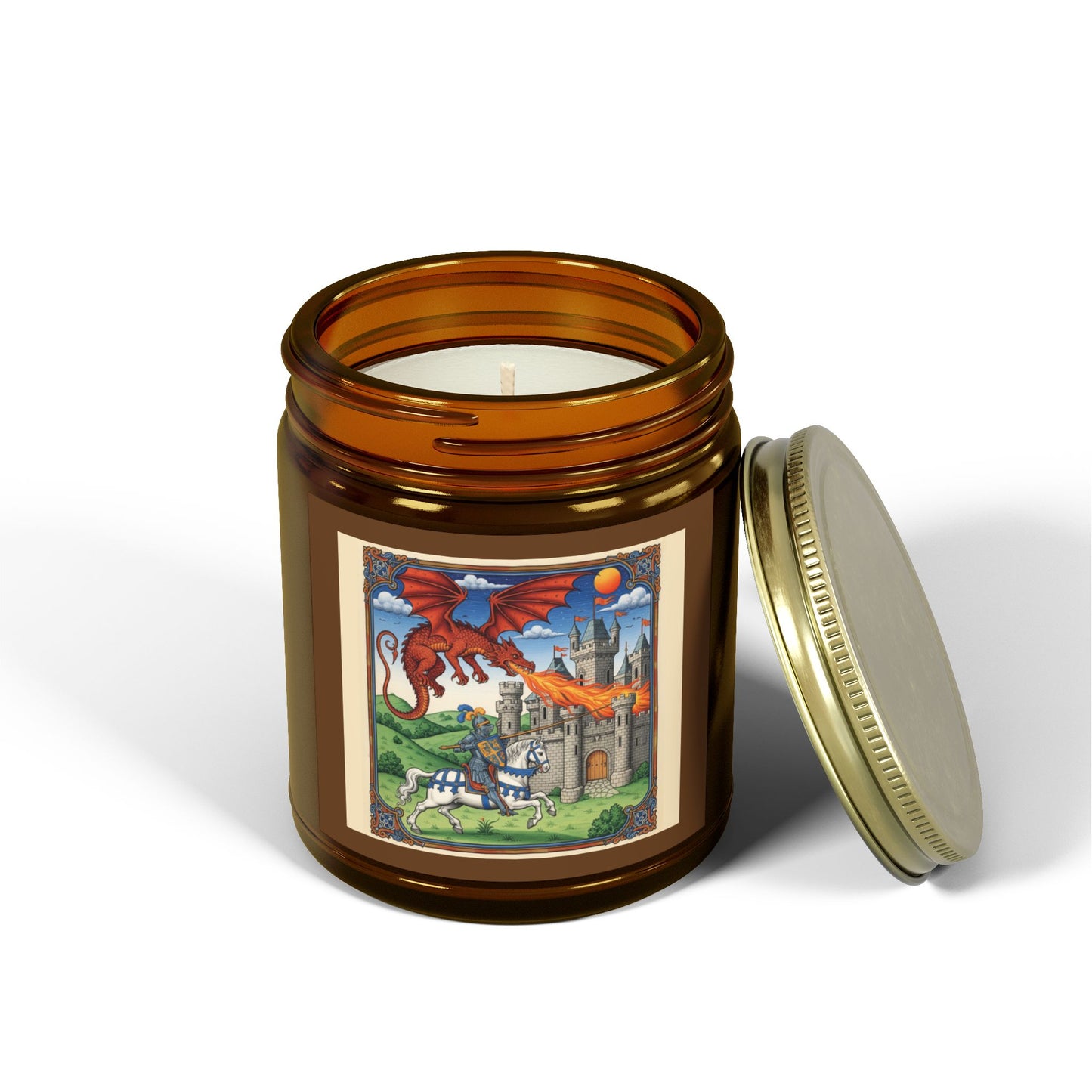 Whimsical Dragon Scented Candle - Coconut Apricot Wax | Home Decor, Gift for Dragon Lovers, Cozy Ambiance, Relaxation Essential, [...]