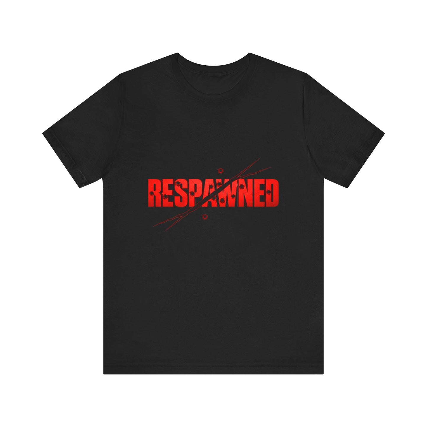 Respawned Gaming Short Sleeve Tee | Unisex, Casual Wear, Gamer Shirt, Gift for Gamers, Black T-Shirt