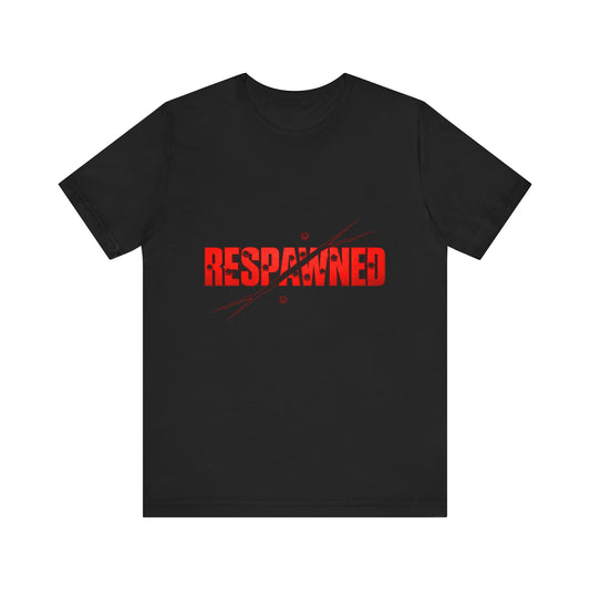 Respawned Gaming Short Sleeve Tee | Unisex, Casual Wear, Gamer Shirt, Gift for Gamers, Black T-Shirt
