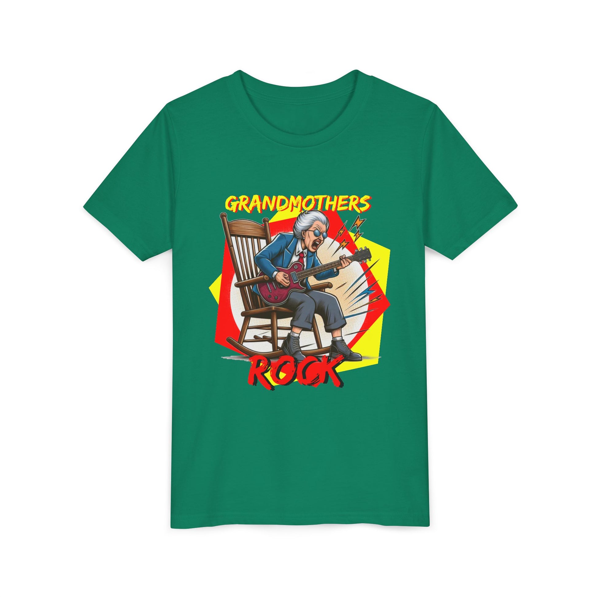 'Grandmothers Rock' Youth Short Sleeve Tee - Funny Design to Show Love for Grandma - Schmartypants