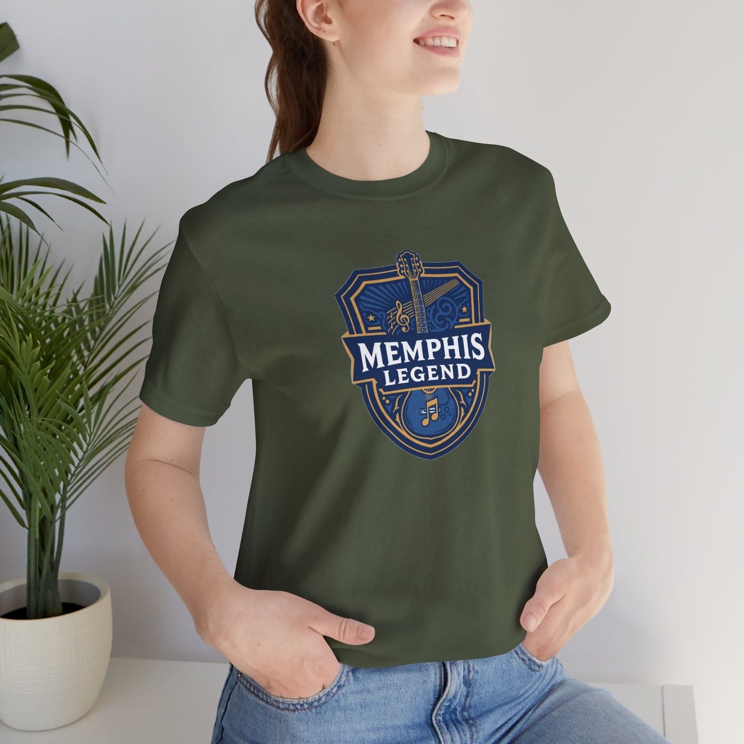 Memphis Legend Unisex Tee, Graphic Tee, Sports Fan Shirt, Casual Wear, Gift for Sports Lovers, Musicians, Memphis Souvenir T-Shirt