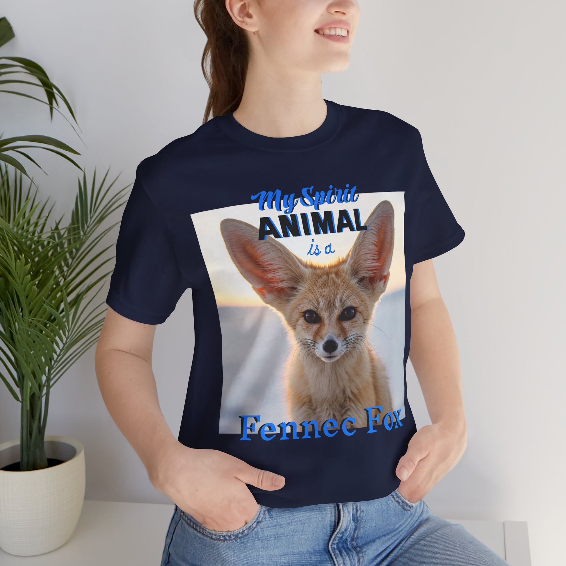 Fennec Fox Spirit Animal Tee - Unisex Short Sleeve Shirt - Fox Lovers - Schmartypants