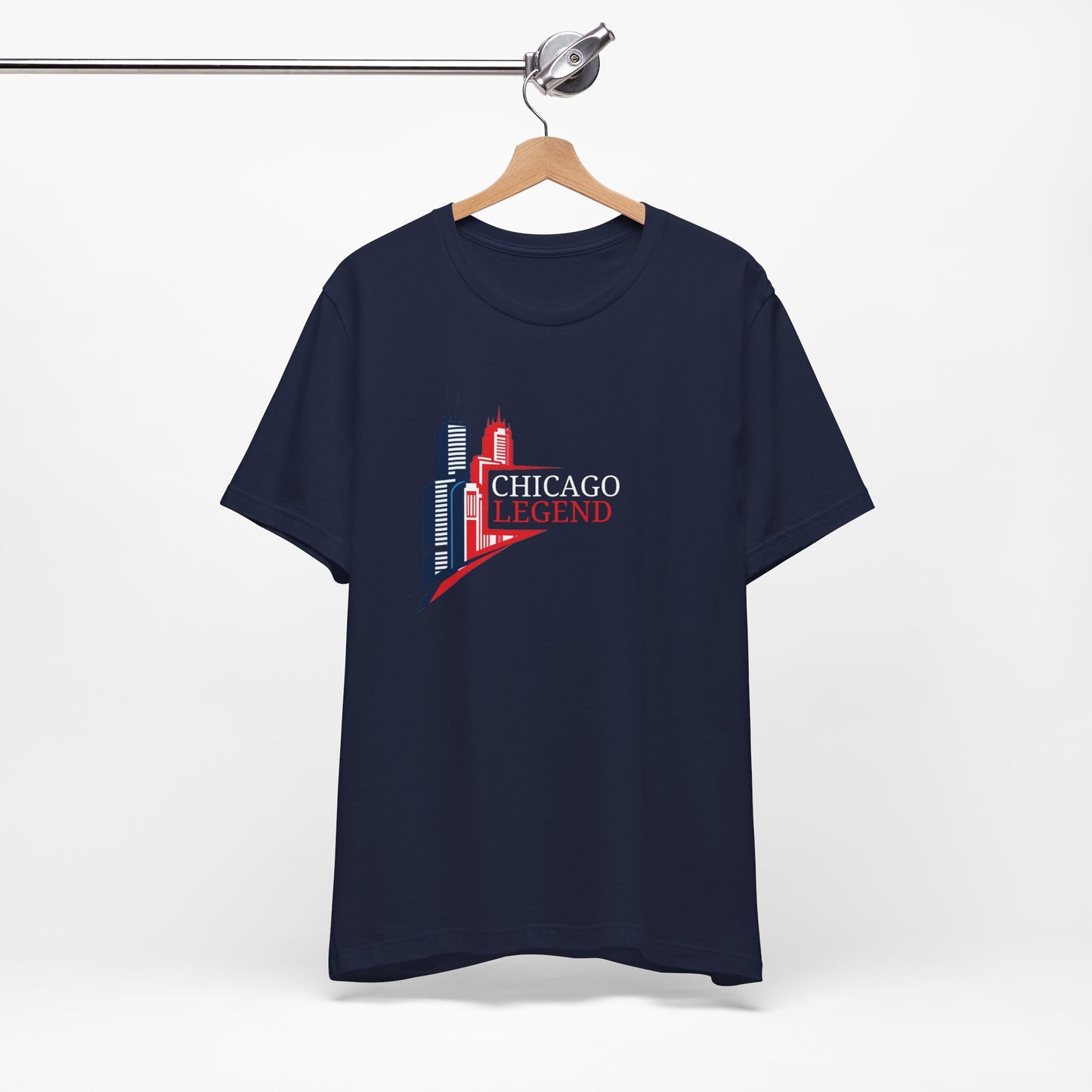 Classic Chicago Legend Graphic Unisex T-Shirt, Chicago Gift, City Pride Apparel, Urban Style Shirt, Travel Souvenir Tee