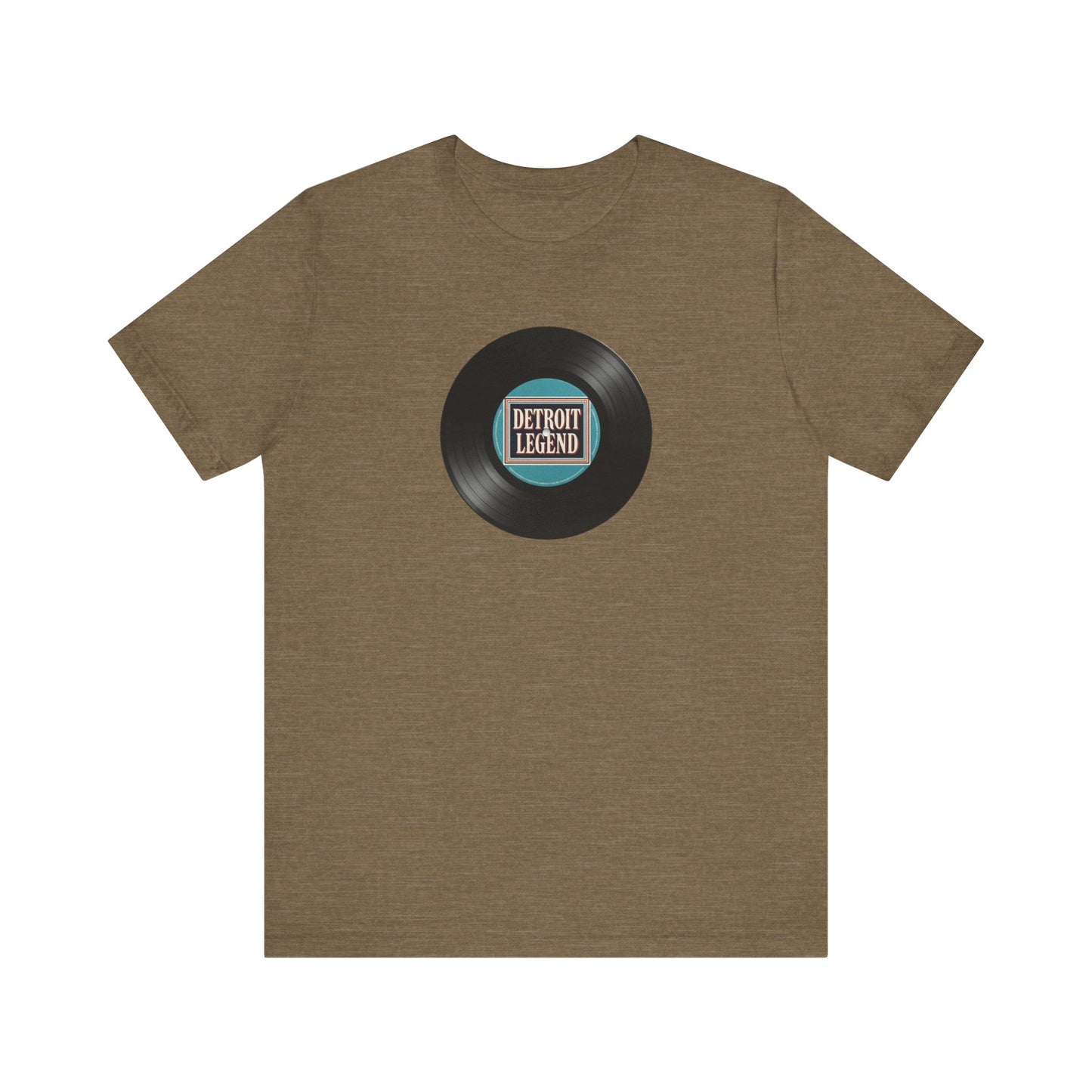 Detroit Legend Vinyl Record Tee, Music Lover Shirt, Unisex Casual Wear, Gift for Music Fans, Retro Record T-Shirt, Motown Shirt