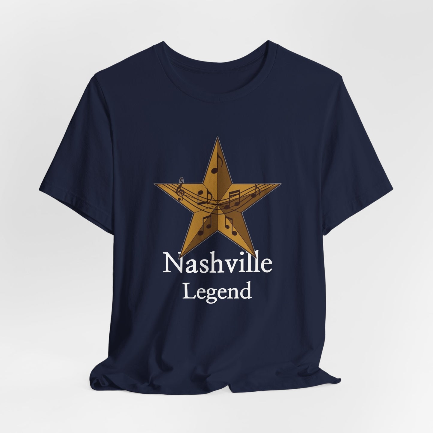 Nashville Legend Tee, Unisex Jersey T-Shirt, Country Music Apparel, Gift for Musicians, Nashville Souvenir, Western Style Clothing