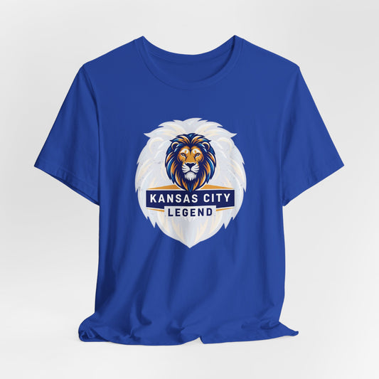 Kansas City Legend Lion Tee - Unisex Jersey T-shirt, Gift for Sports Fans, Casual Wear, Team Spirit, Birthday Present