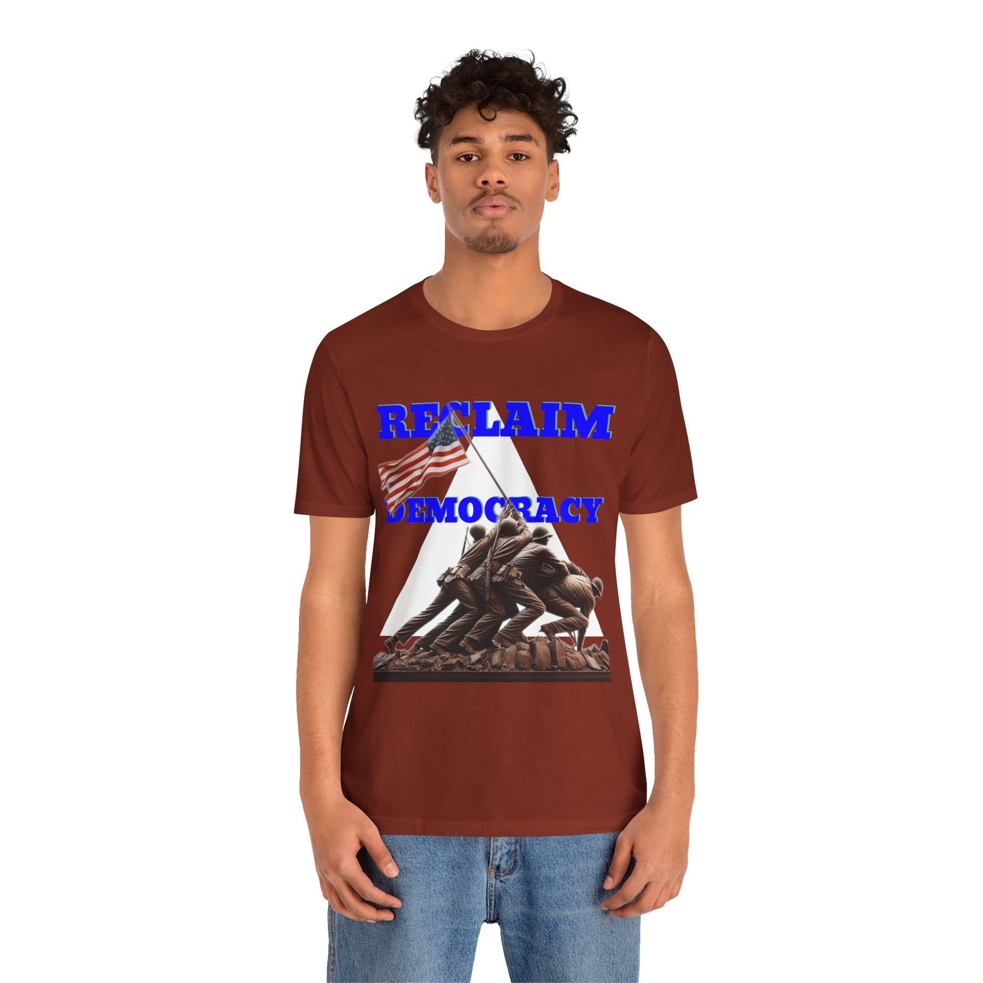 Reclaim Democracy Unisex Jersey Tee - Soft Cotton Activist Shirt - Protest Wear - Schmartypants