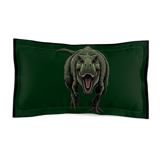 Dinosaur Pillow Sham, Jurassic Bedding Decor, T-Rex Throw Pillow Cover, Fun Kids Room Accessories, Dino-Themed Sleep Decor